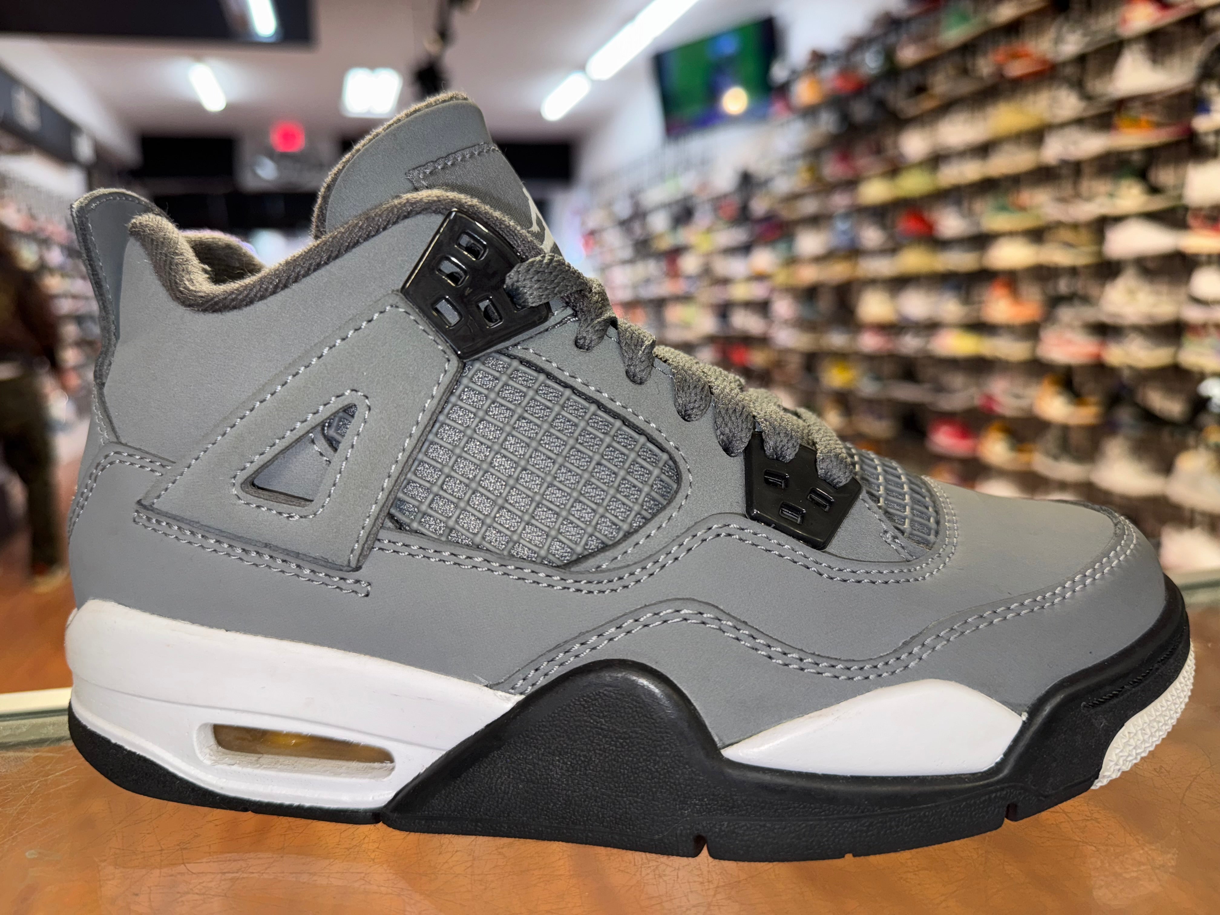 Size 4Y Air Jordan 4 Cool Grey