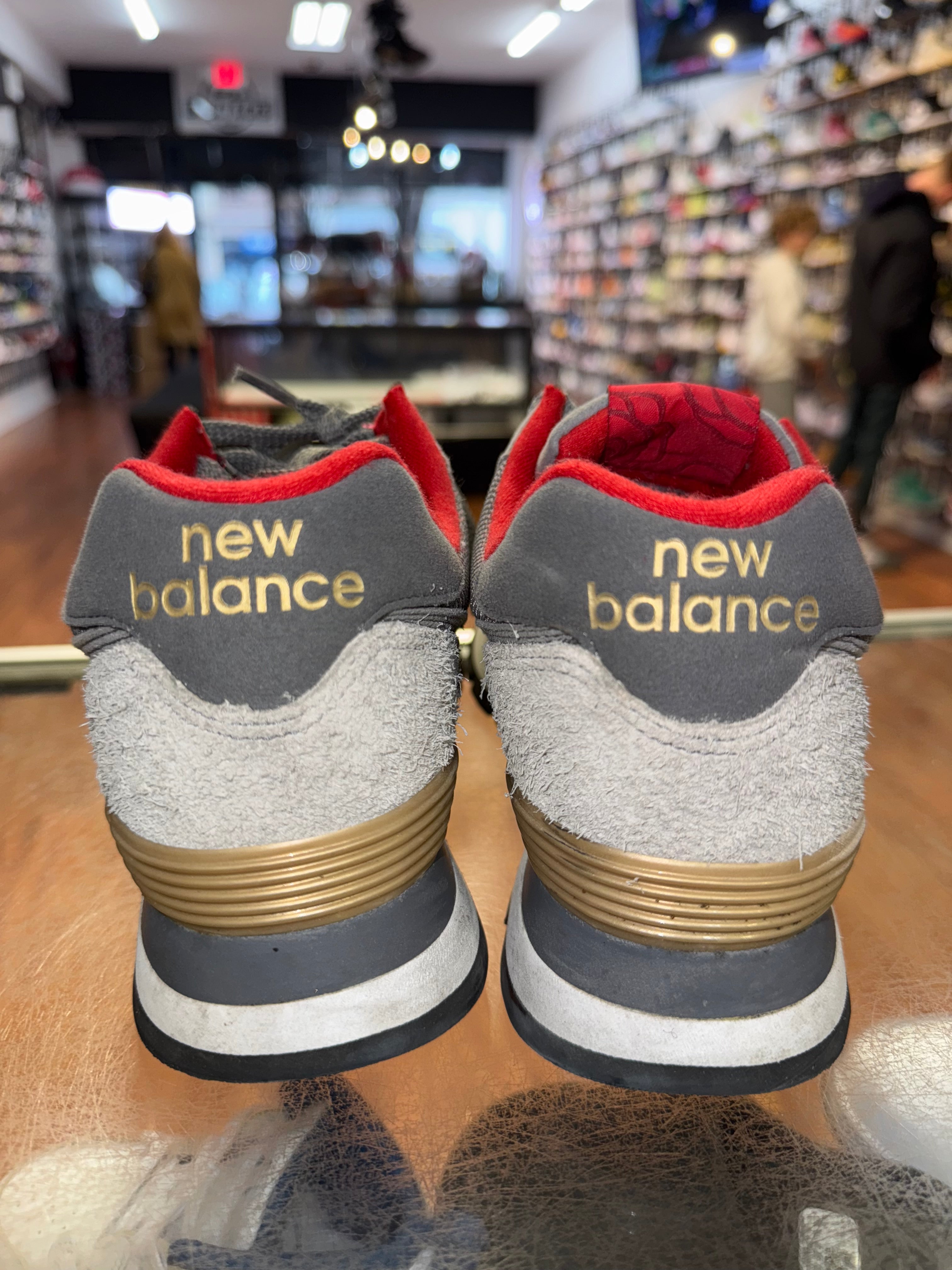 Size 8 New Balance 574 Rugged “Metallic Grey”