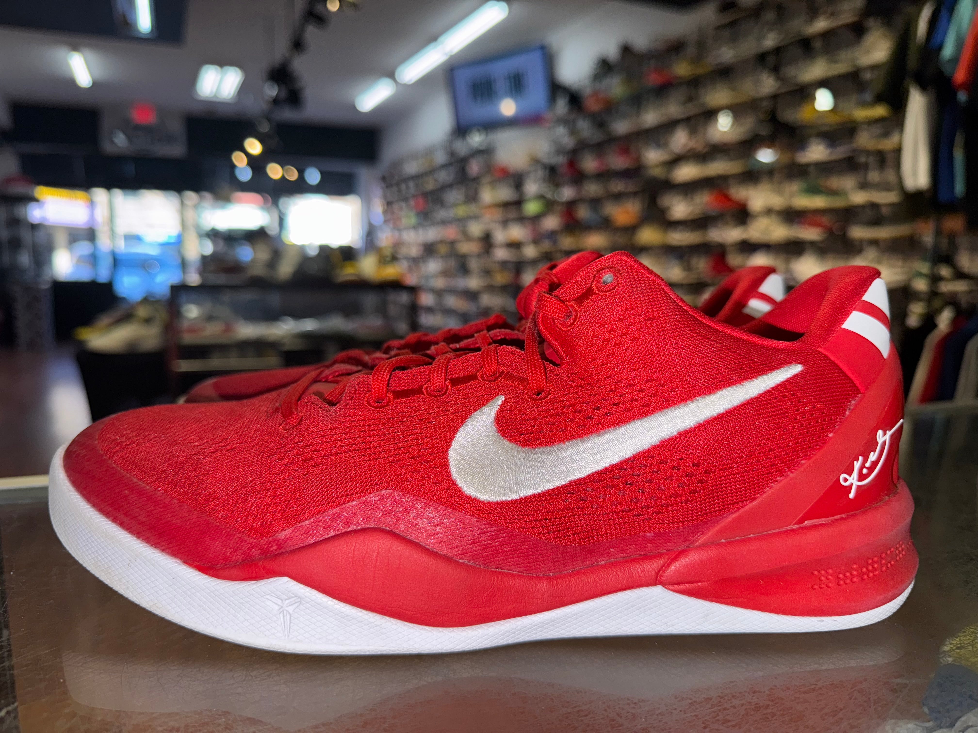 Size 7y Kobe 8 "University Red"