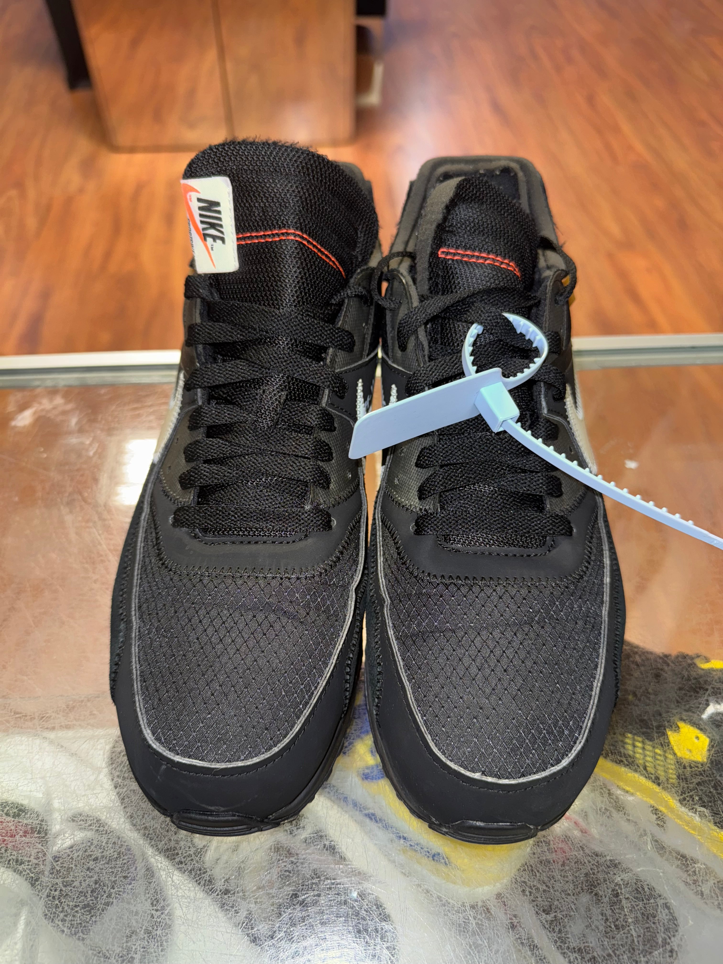 Size 11 Air Max 90 Off-White “Black”