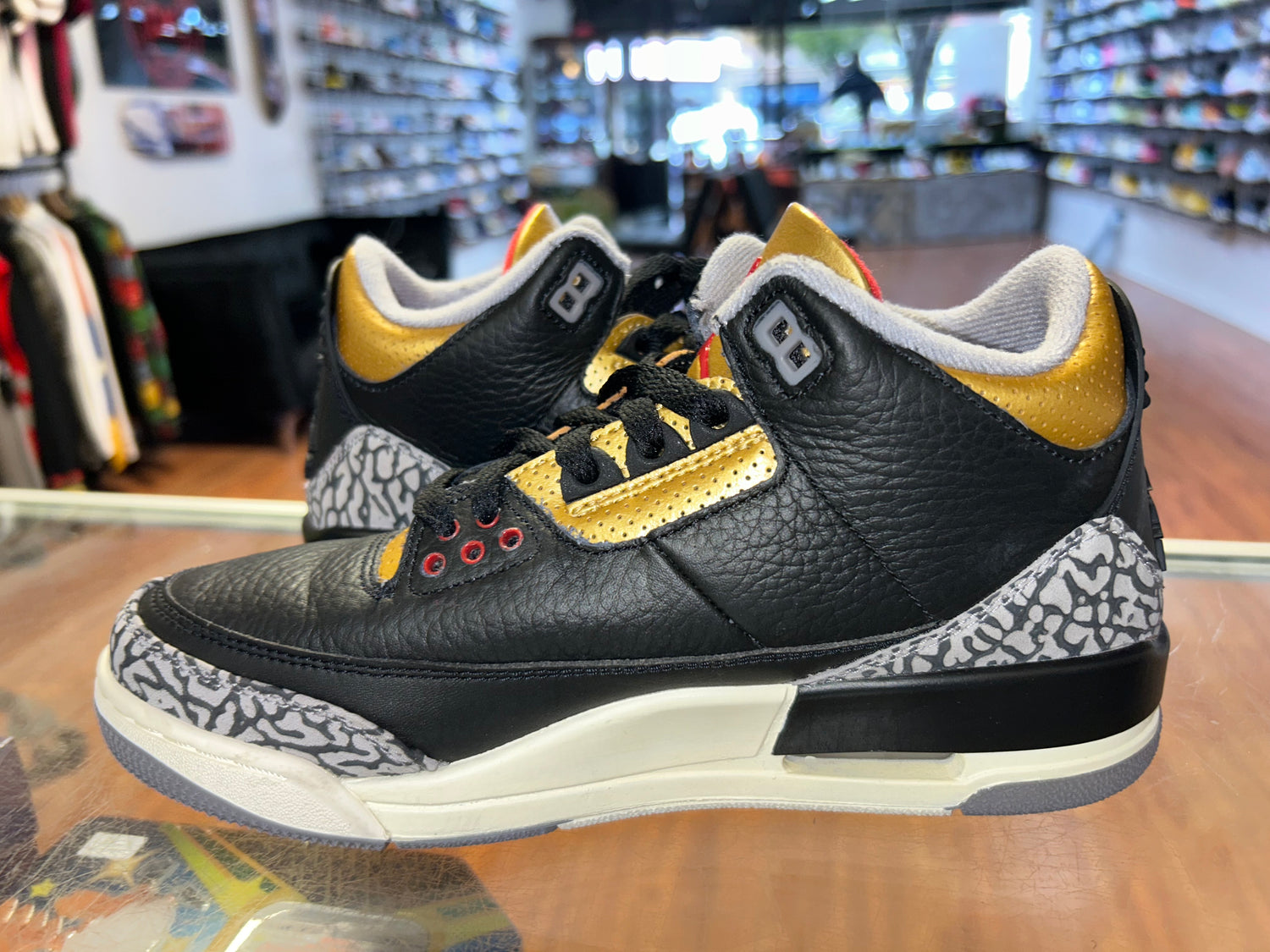 Size 6 (7.5W) Air Jordan 3 “Gold Cement”