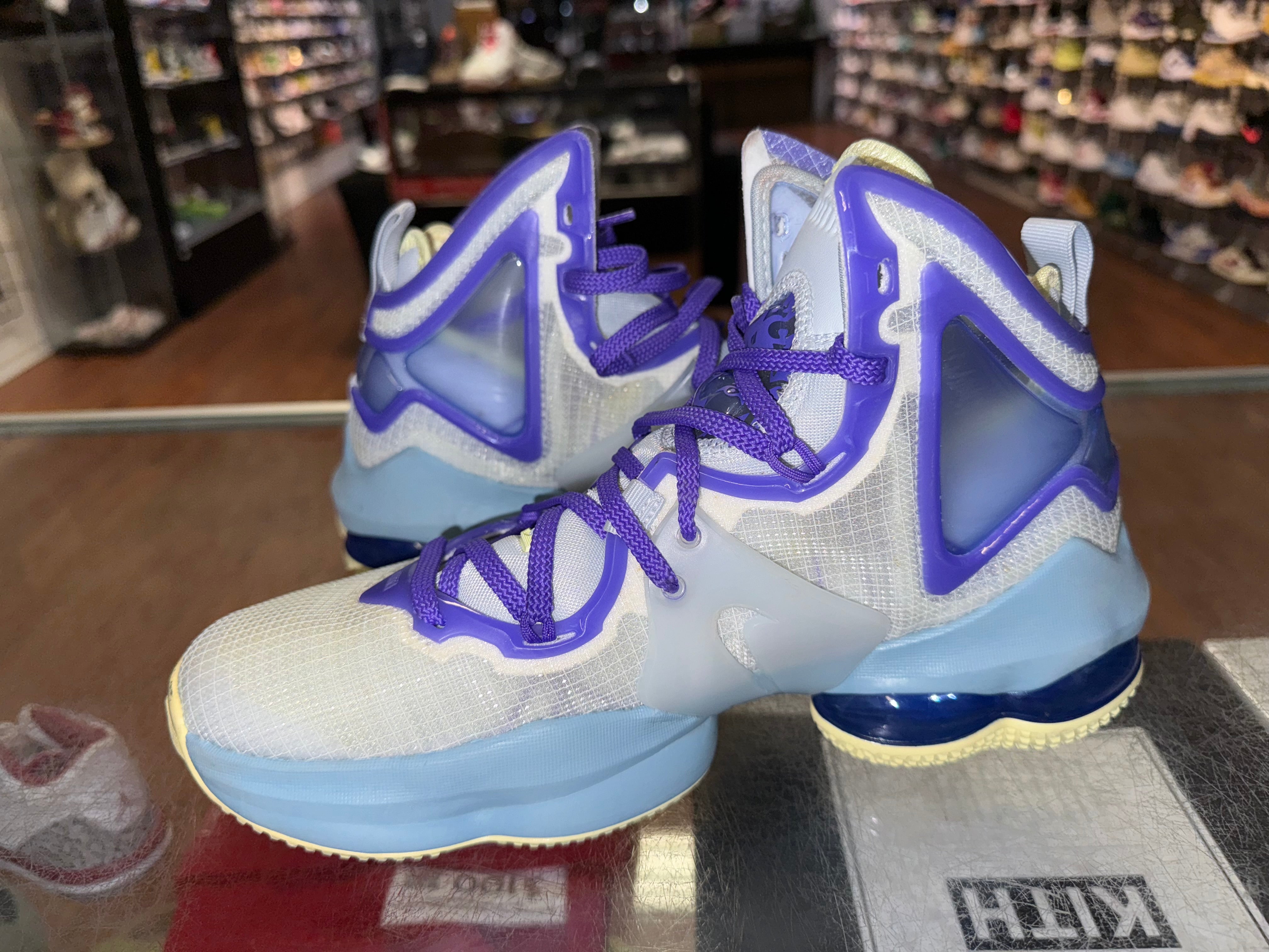 Size 7y Lebron 19 "Aura"