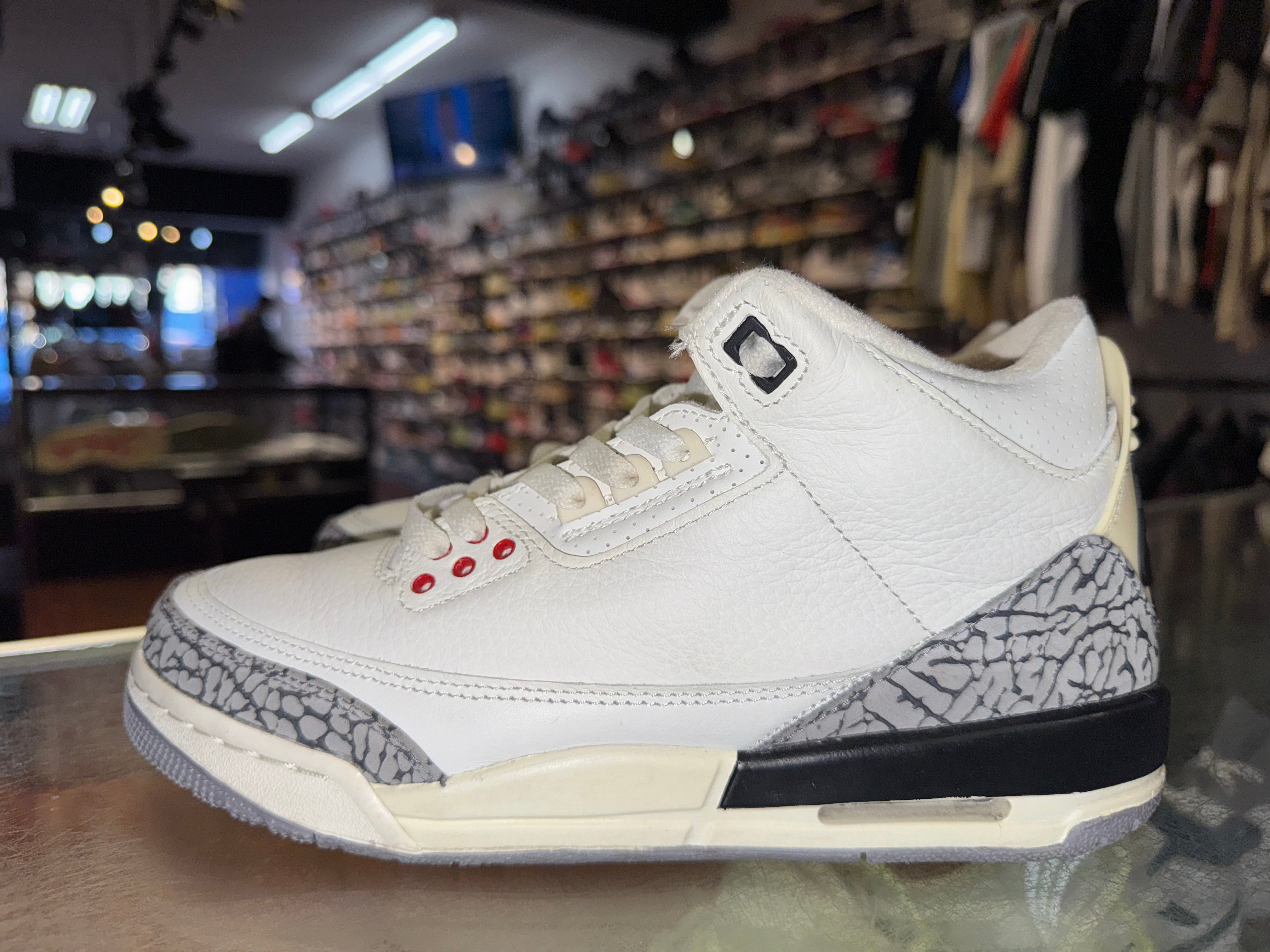 Size 7y Air Jordan 3 Reimagined "White Cement"