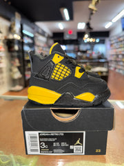 Size 3c Air Jordan 4 “Thunder” Brand New (TD)