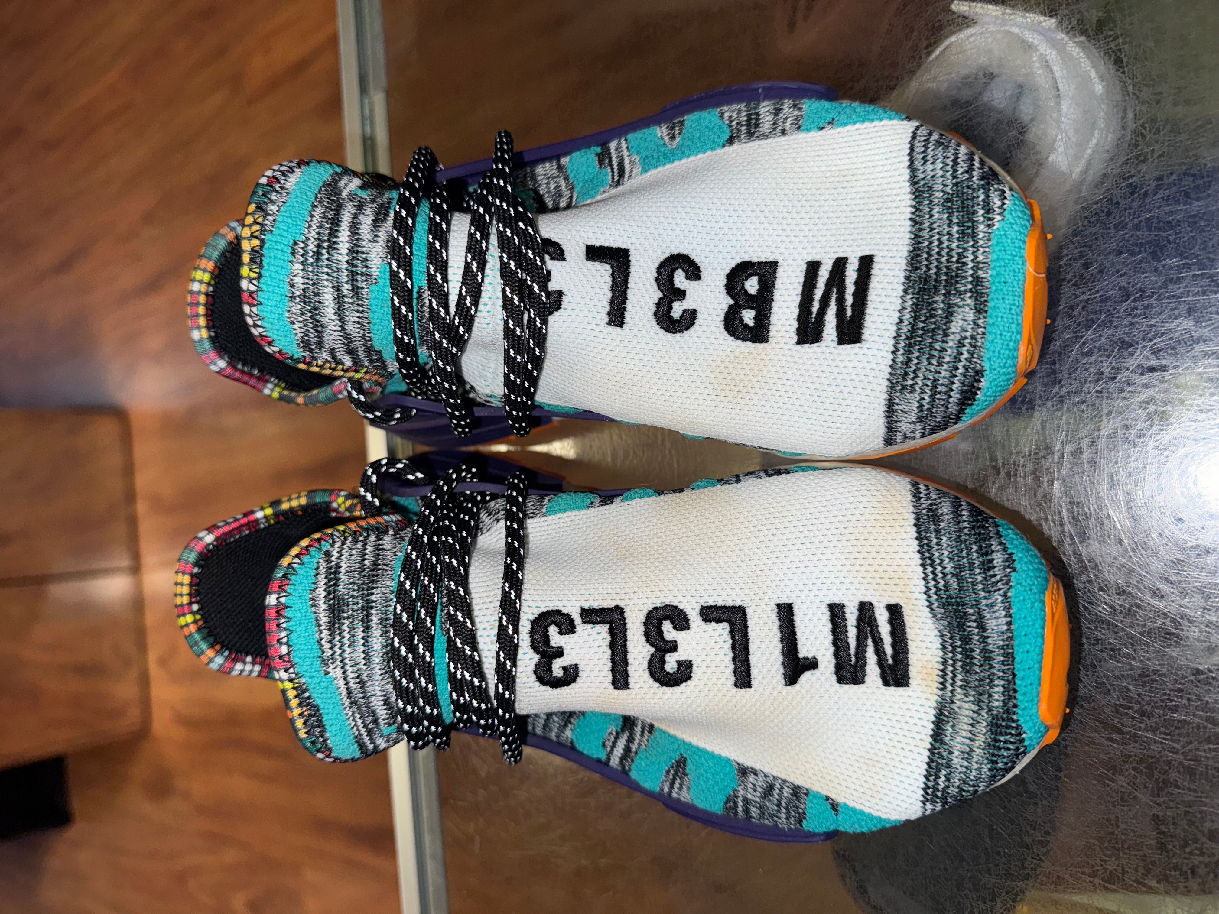 Size 5 Adidas Human Race NMD "Solar Orange"