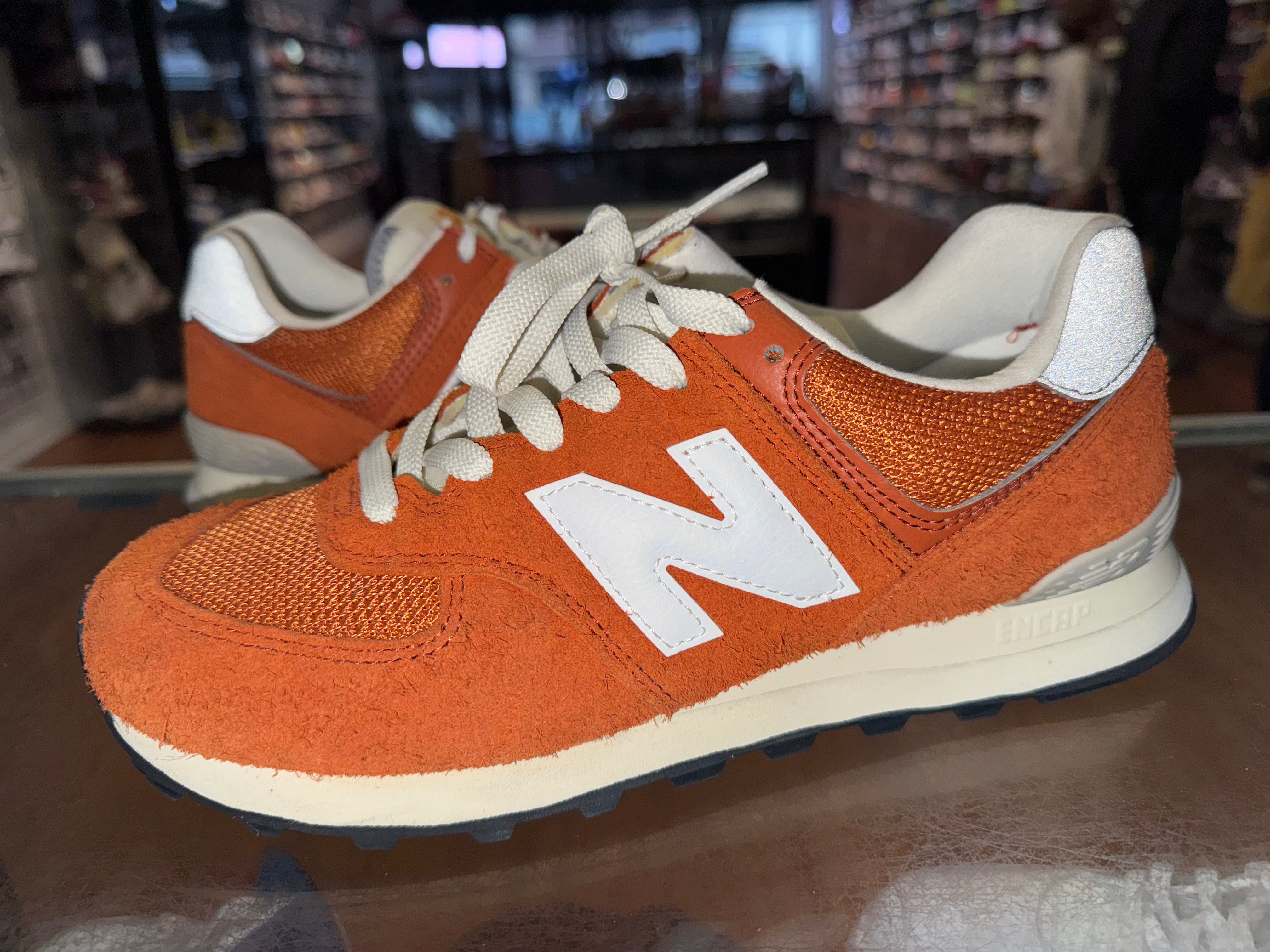 Size 8 New Balance 574 “Burnt Orange”