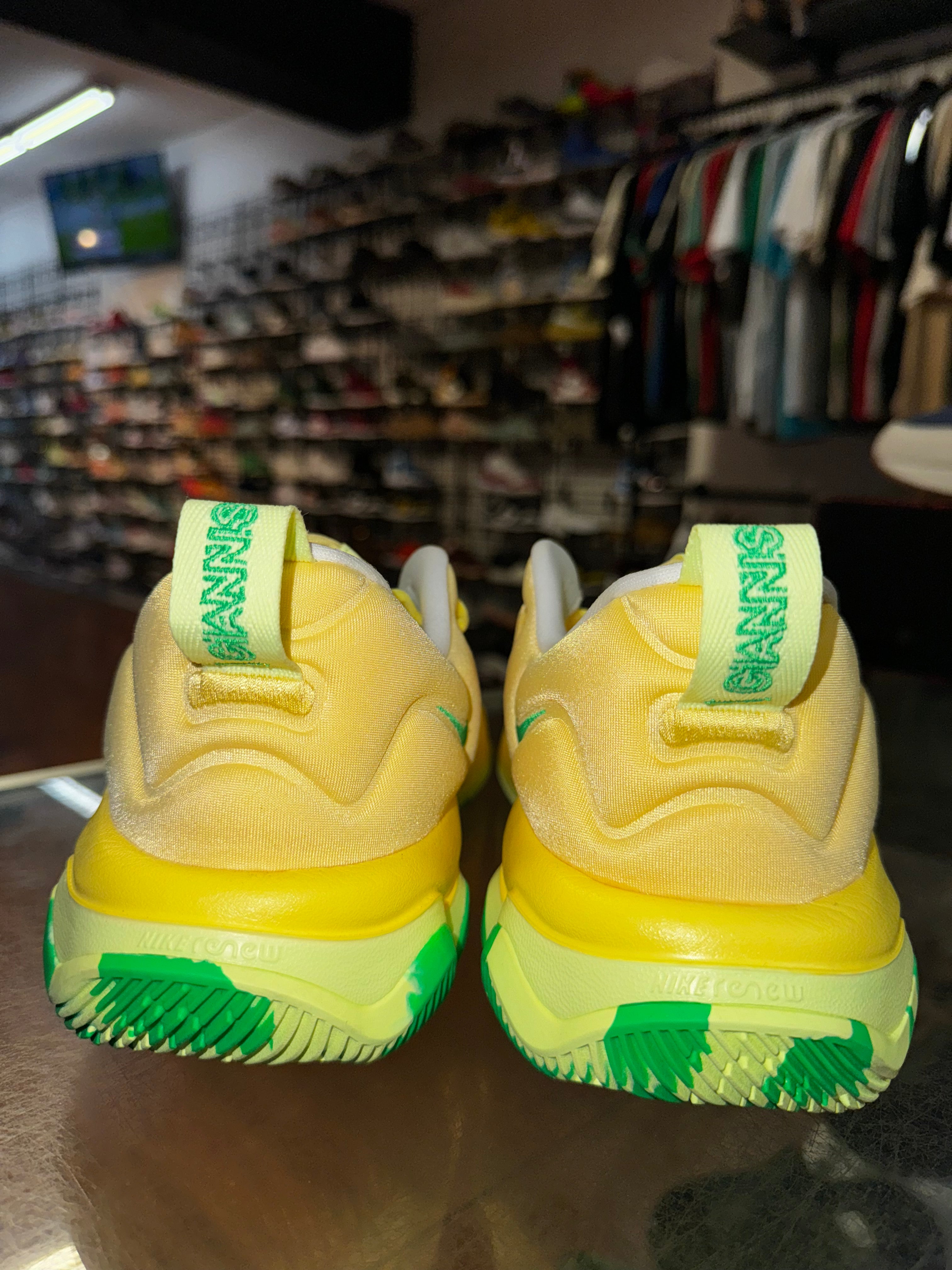 Size 9 Giannis Immortality 3 "Yellow Green Shock"