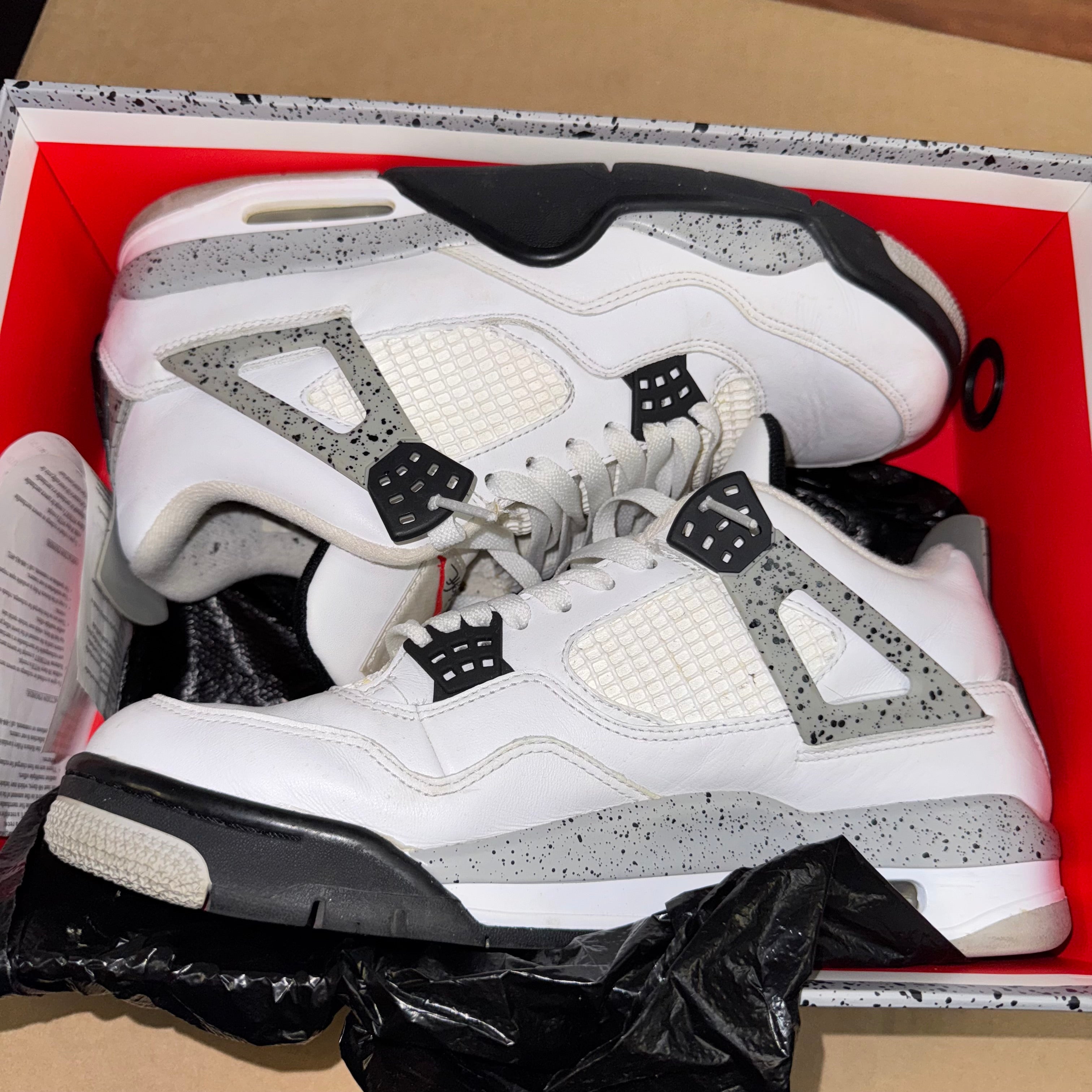 Size 10 Air Jordan 4 "White Cement"