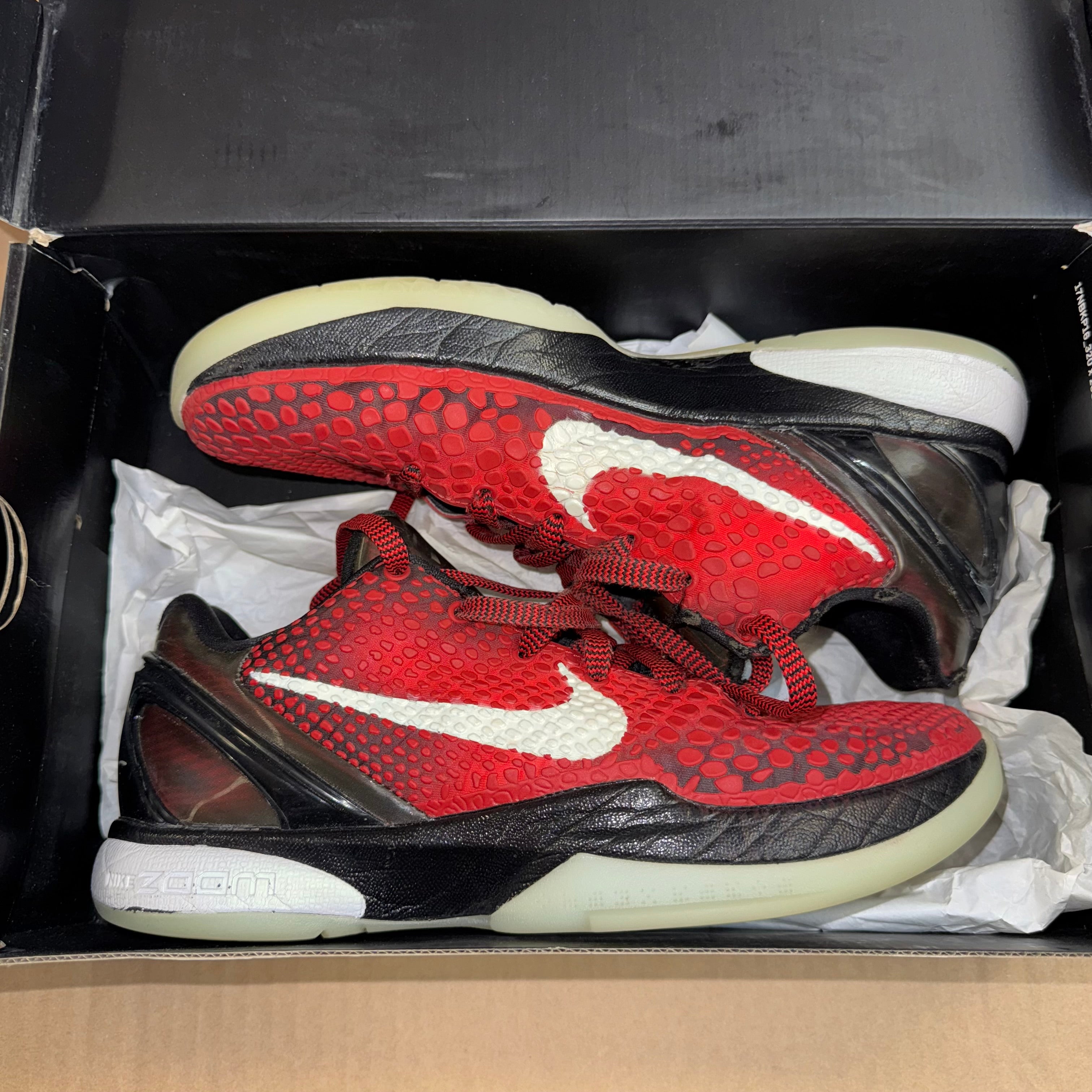 Size 7 Kobe 6 All Star "Challenge Red"