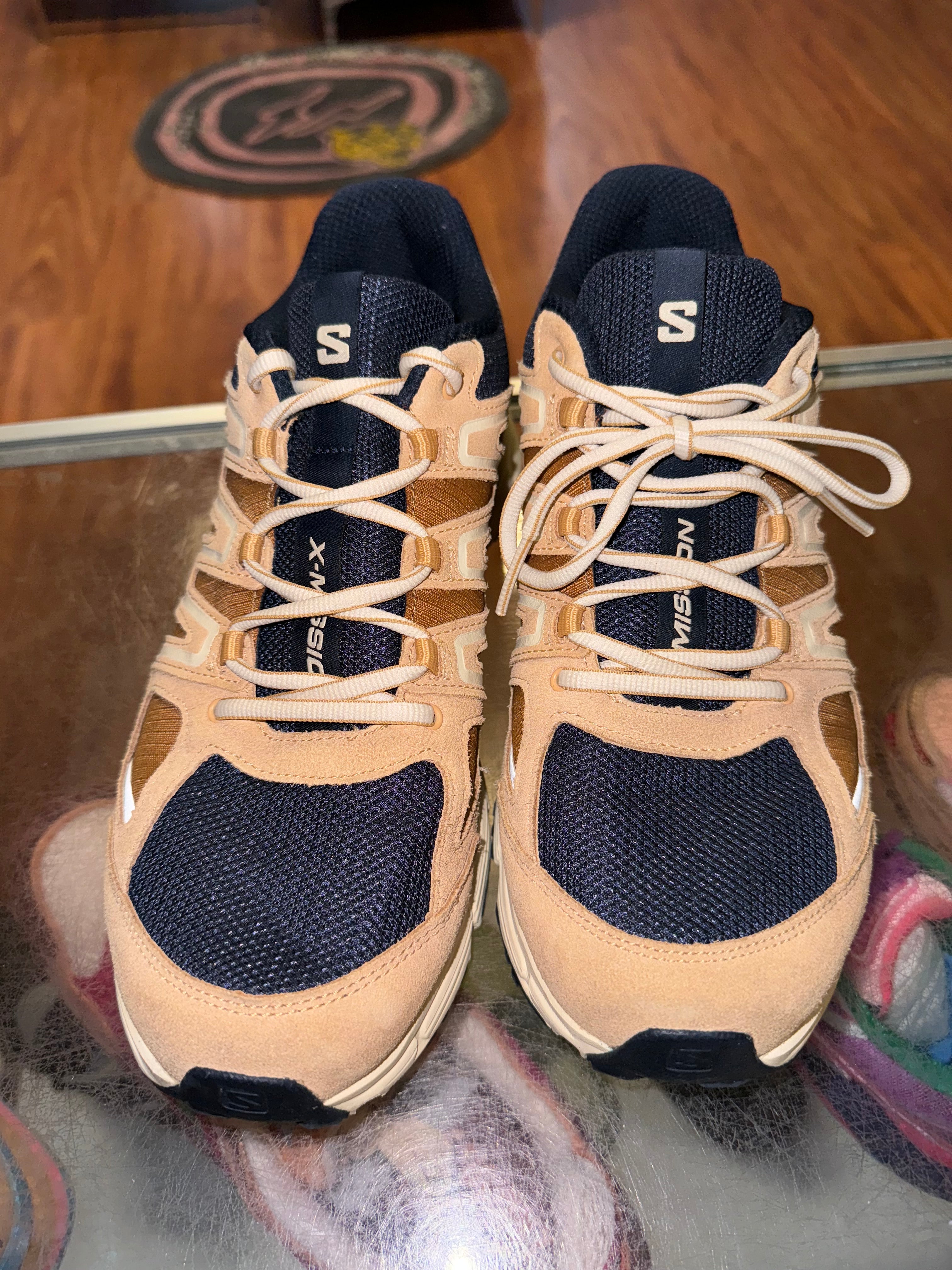 Size 9.5 Salomon X-Mission 4 “Suede Navy”