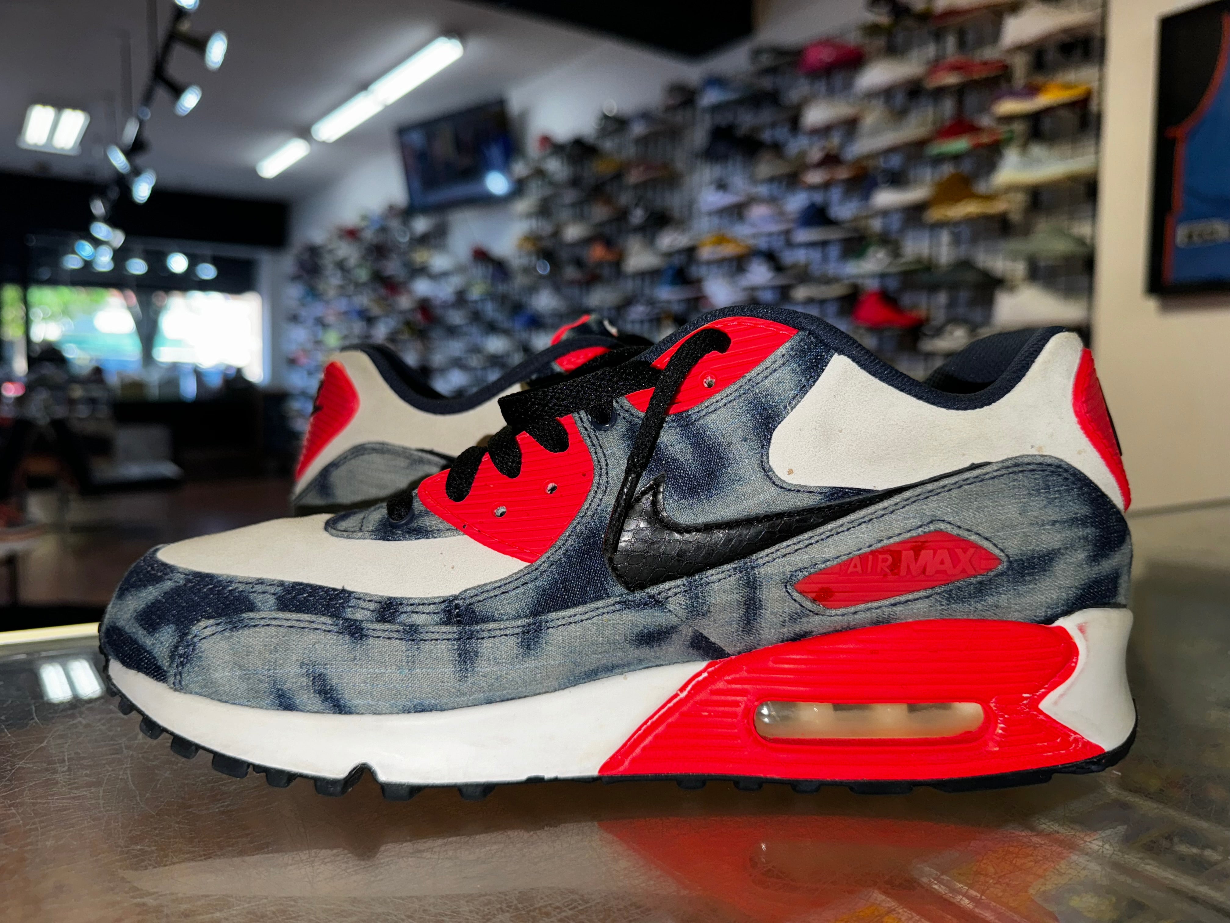 Size 10 Air Max 90 "Washed Denim"