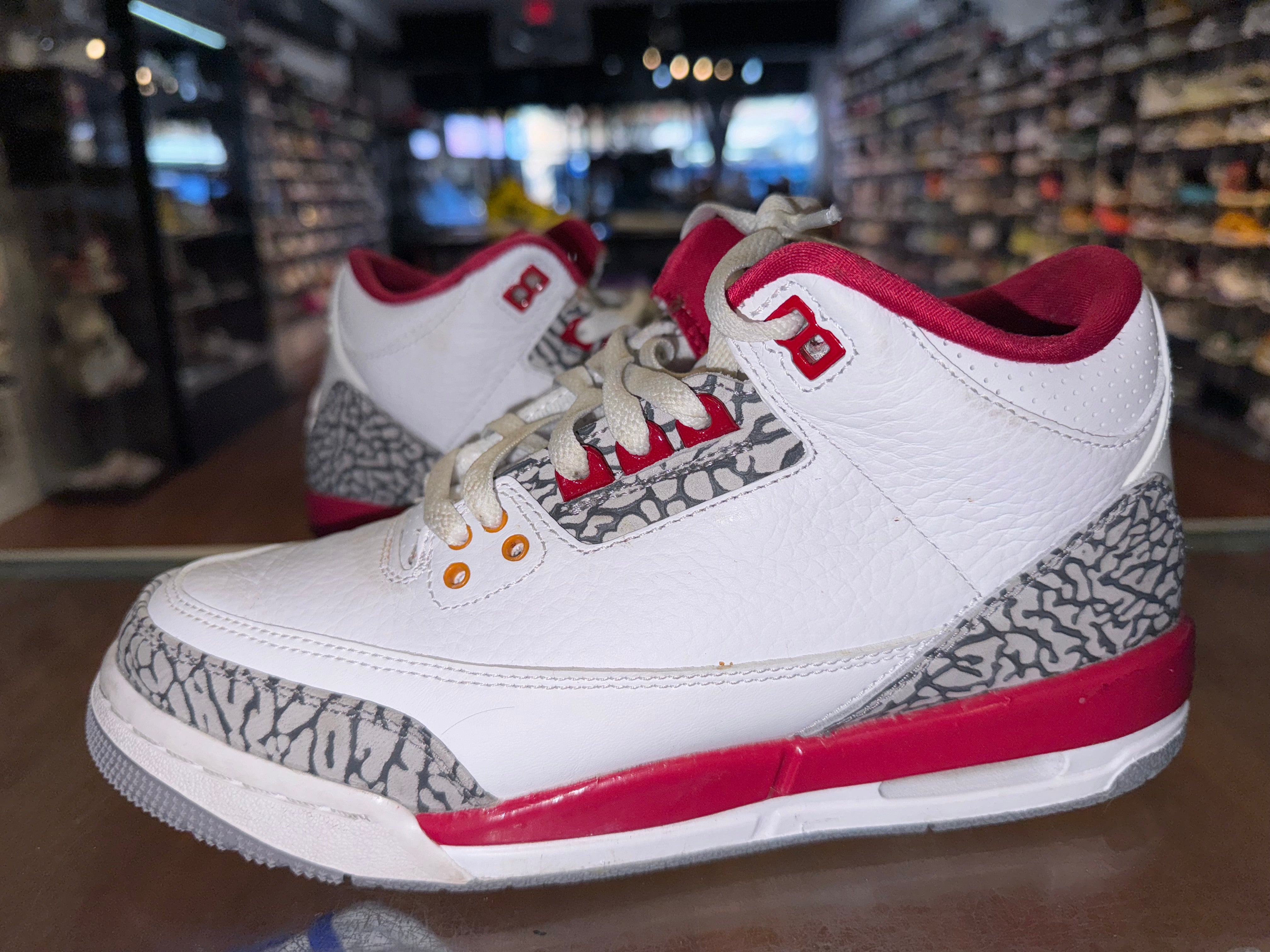 Size 6.5y Air Jordan 3 “Cardinal”