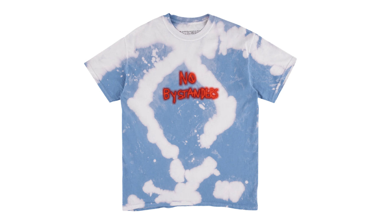 Large Travis Scott No Bystanders T Shirt “Blue Dye”