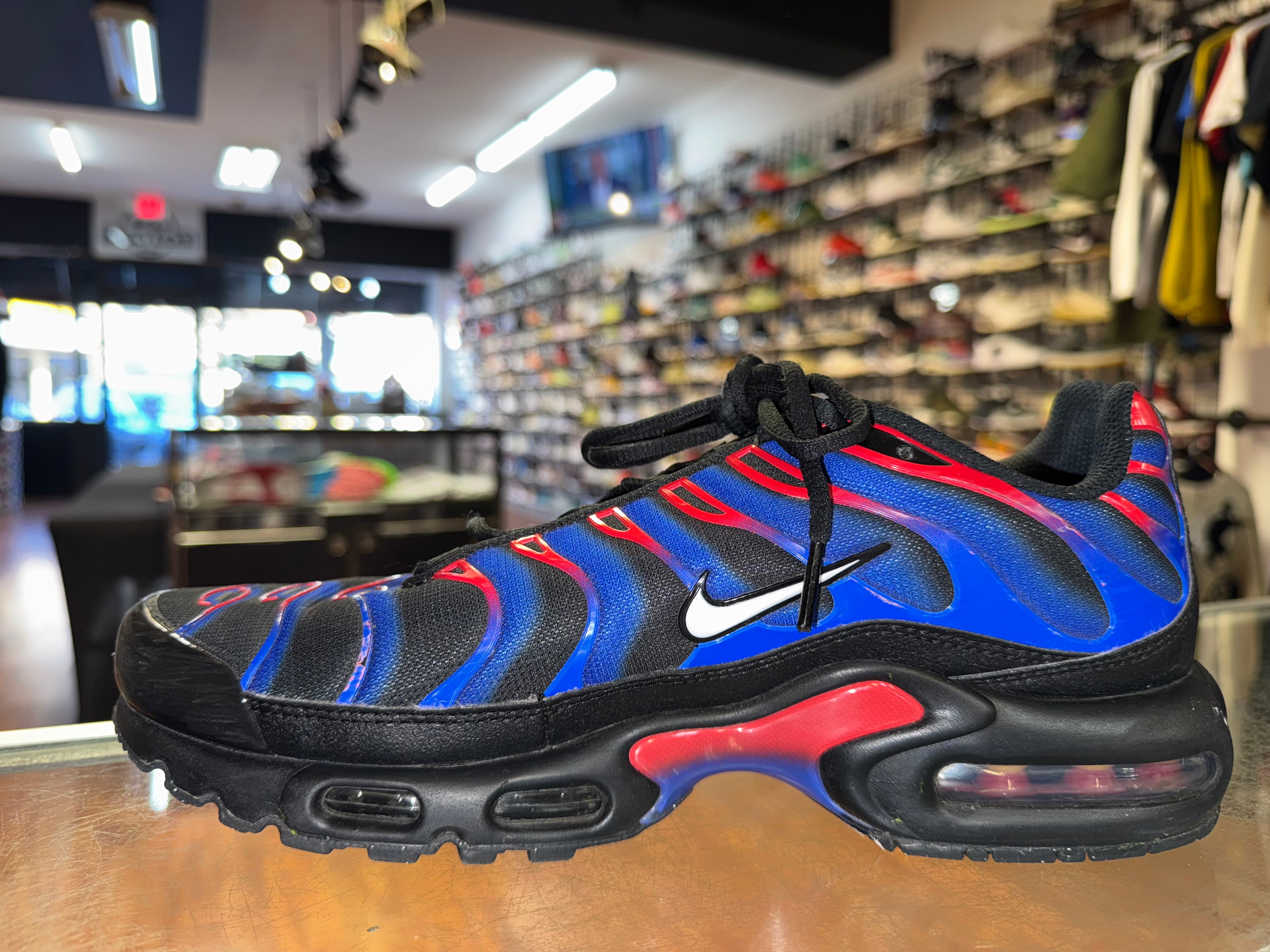 Size 9.5 Air Max Plus "Spider Man"