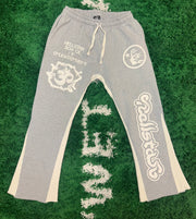 Size M Hellstar Enlightenment Flared Sweatpants “Grey”