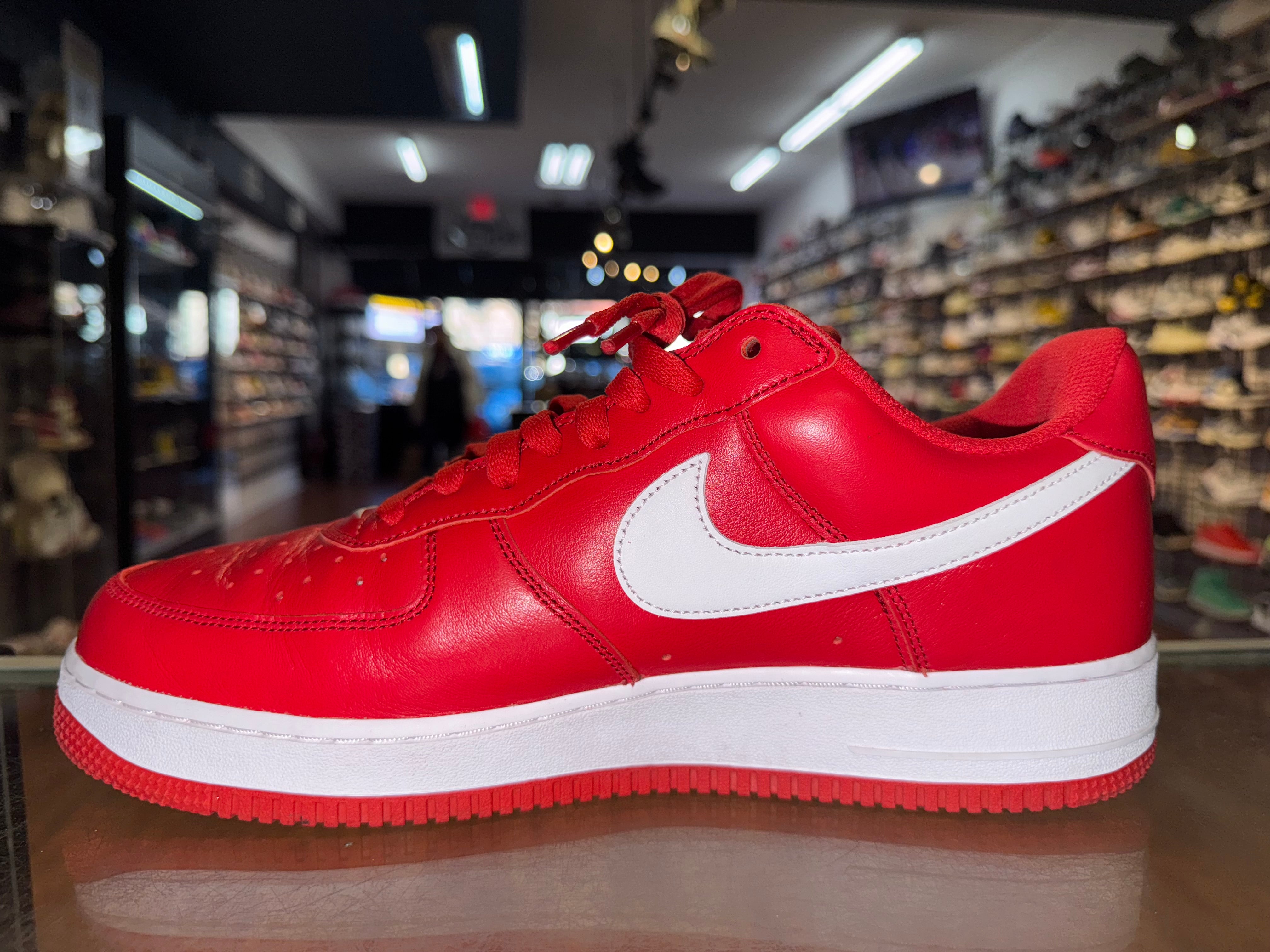 Size 11.5 Air Force 1 Color of The Month "University Red"