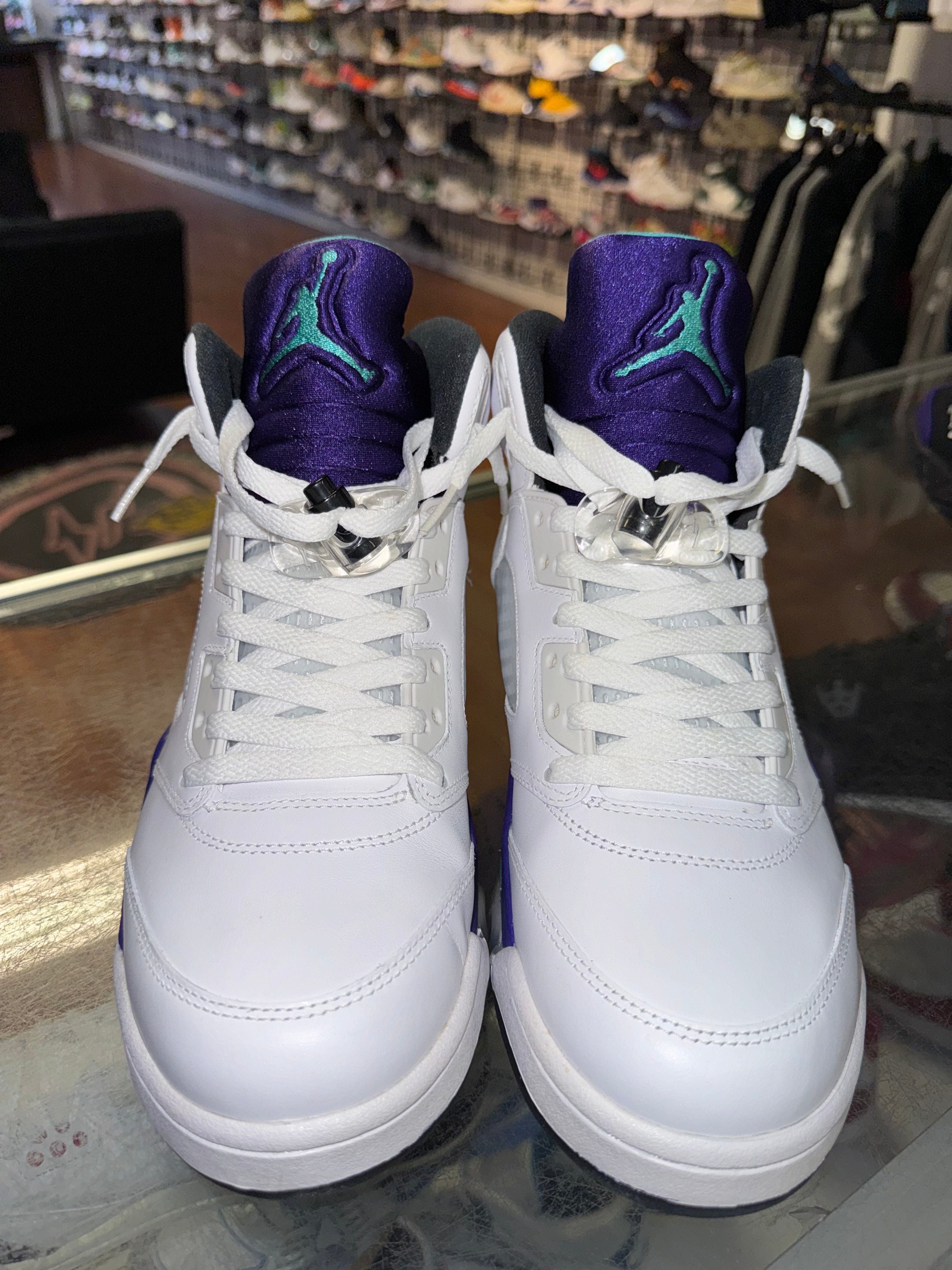 Size 9 Air Jordan 5 "White Grape"