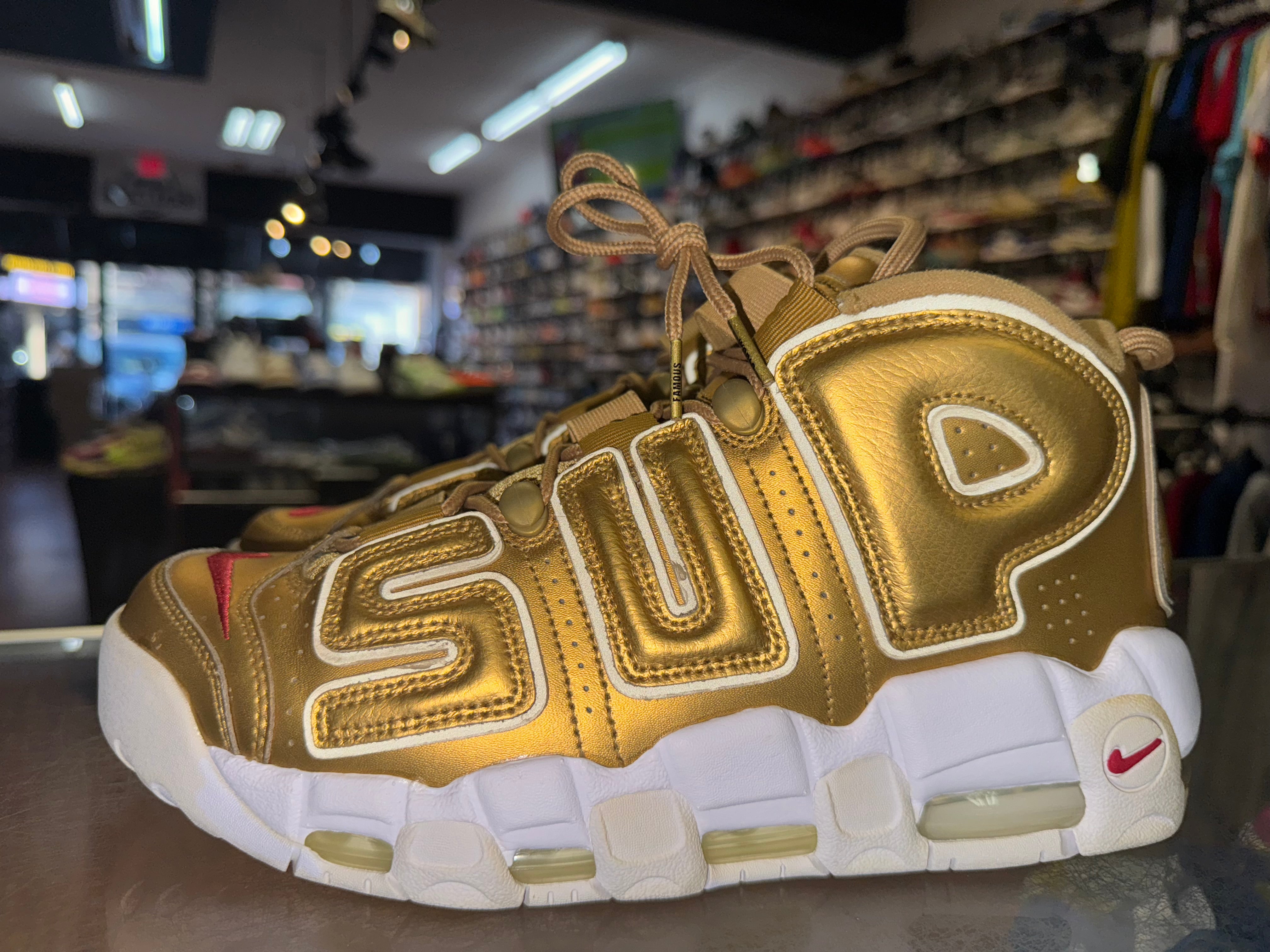 Size 9 Air More Uptempo Supreme Suptempo "Gold"