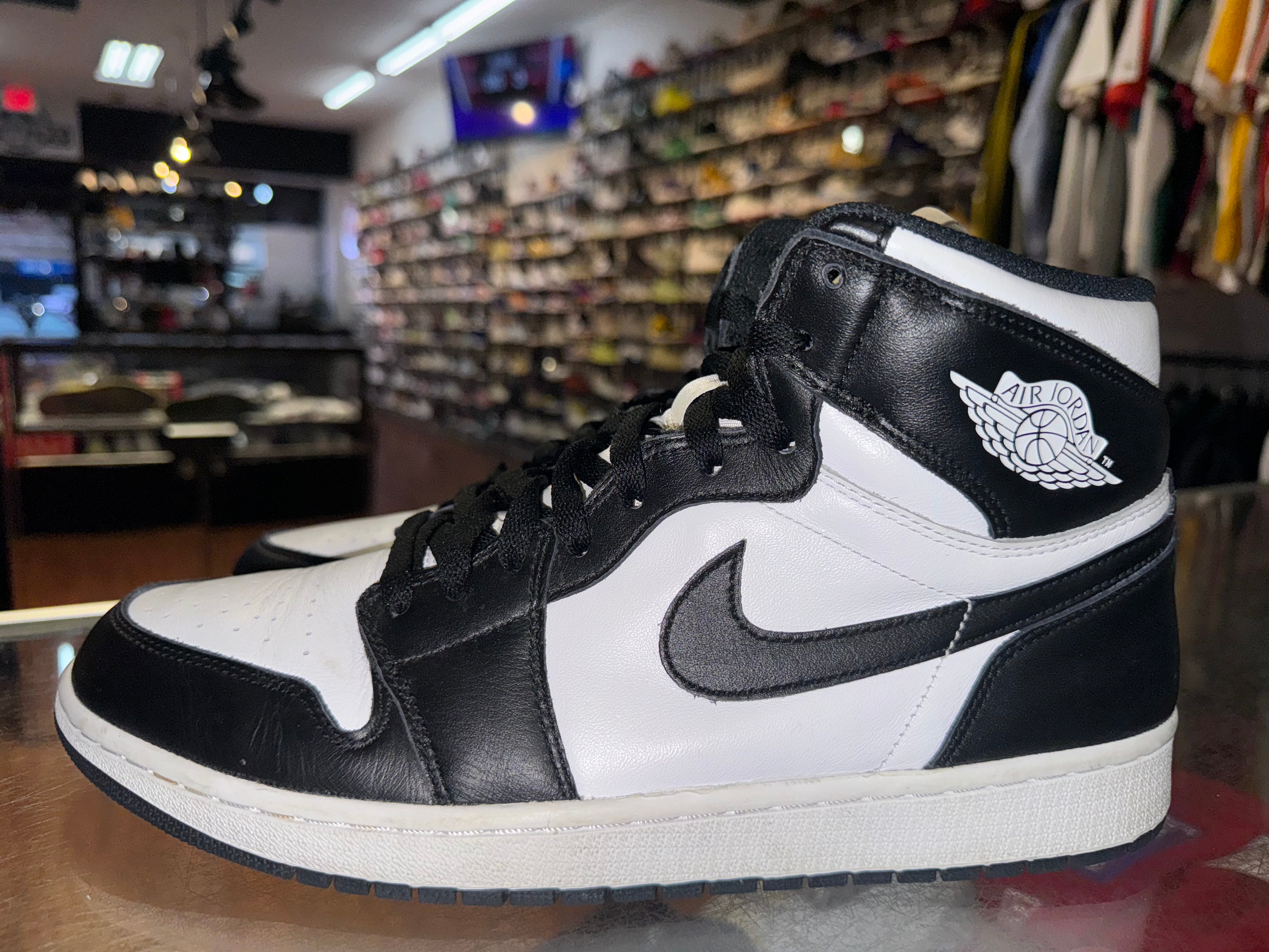 Size 12 Air Jordan 1 "Black/White" 2014