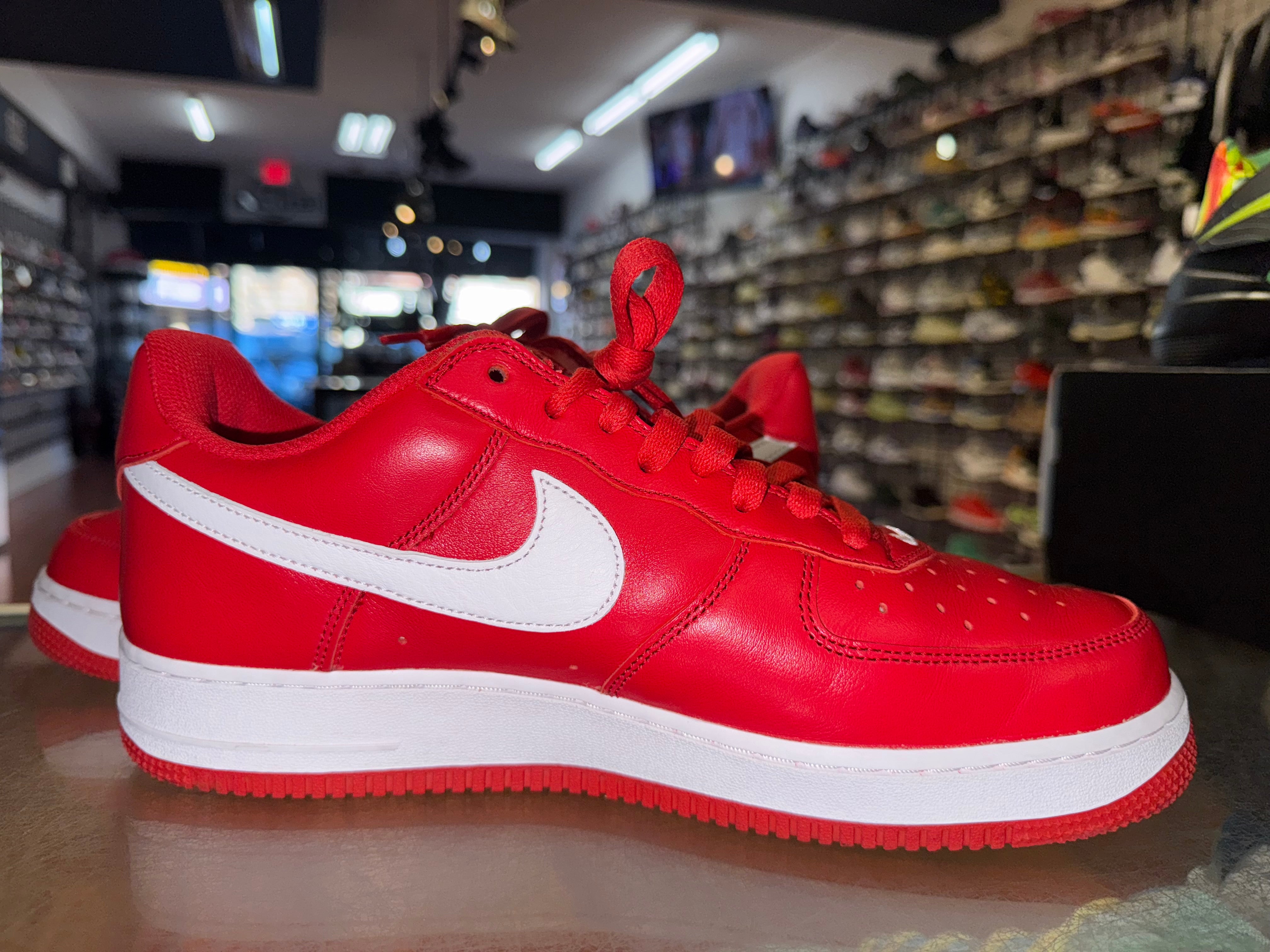 Size 11.5 Air Force 1 Color of The Month "University Red"