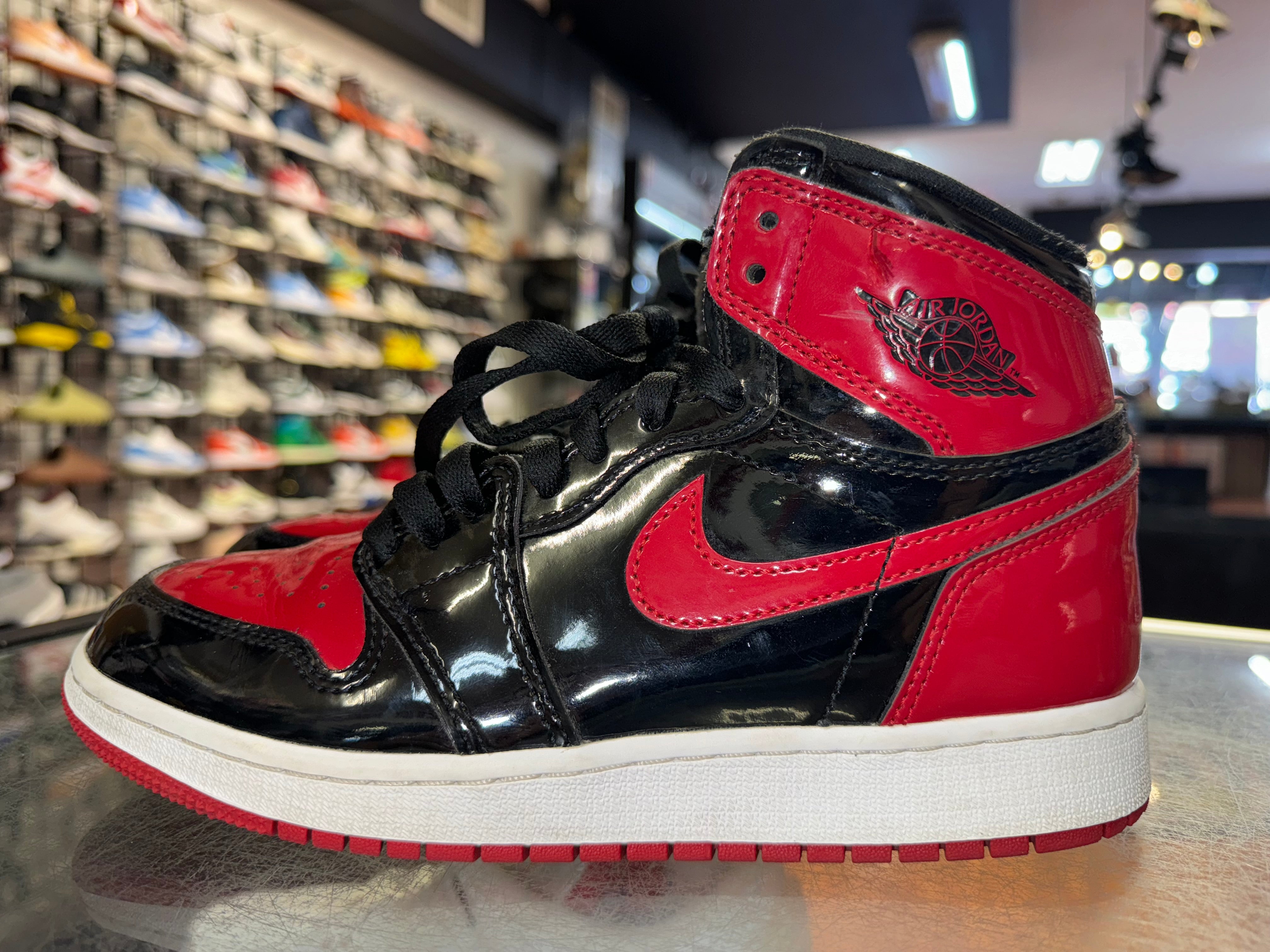 Size 5.5y Air Jordan 1 "Patent Bred"