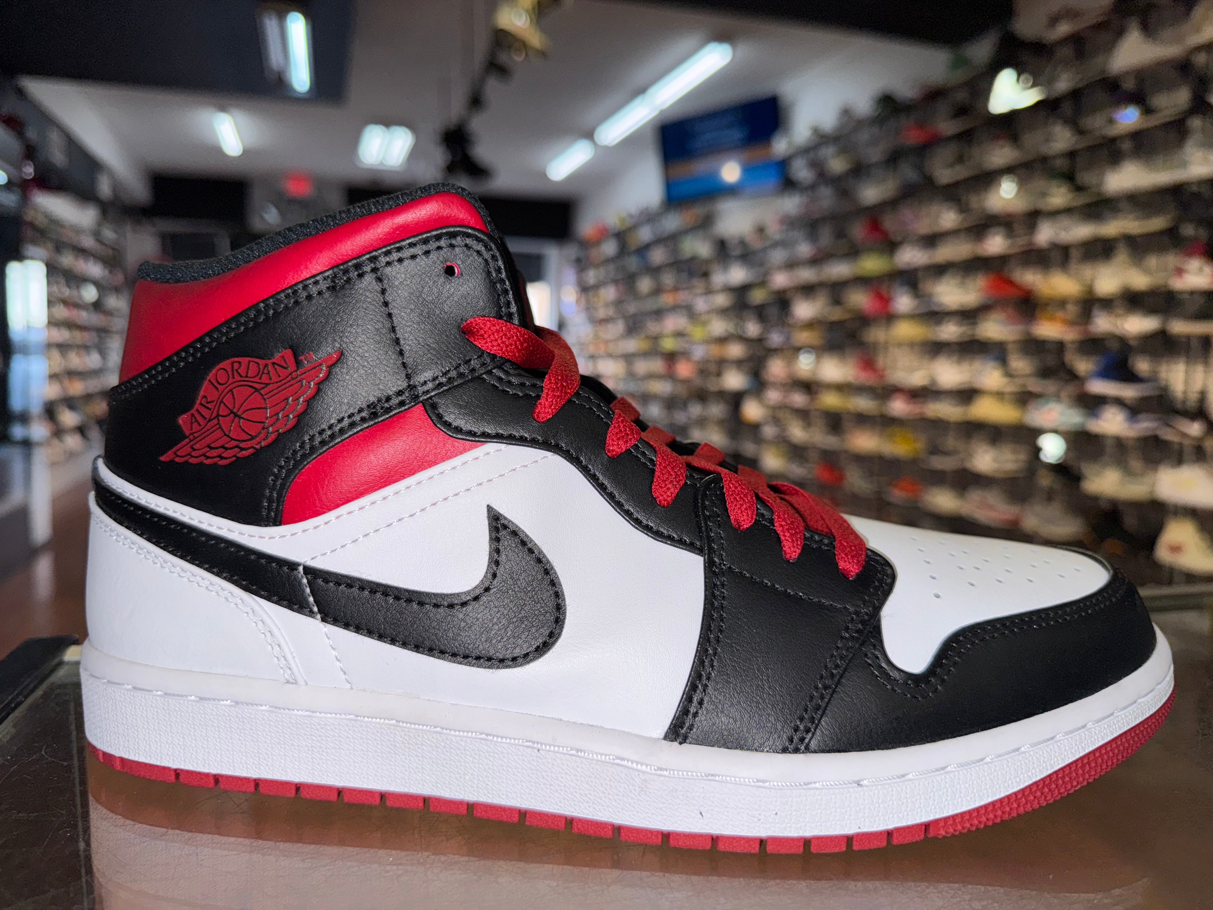 Size 10.5 Air Jordan 1 Mid "Gym Red Black Toe" Brand New