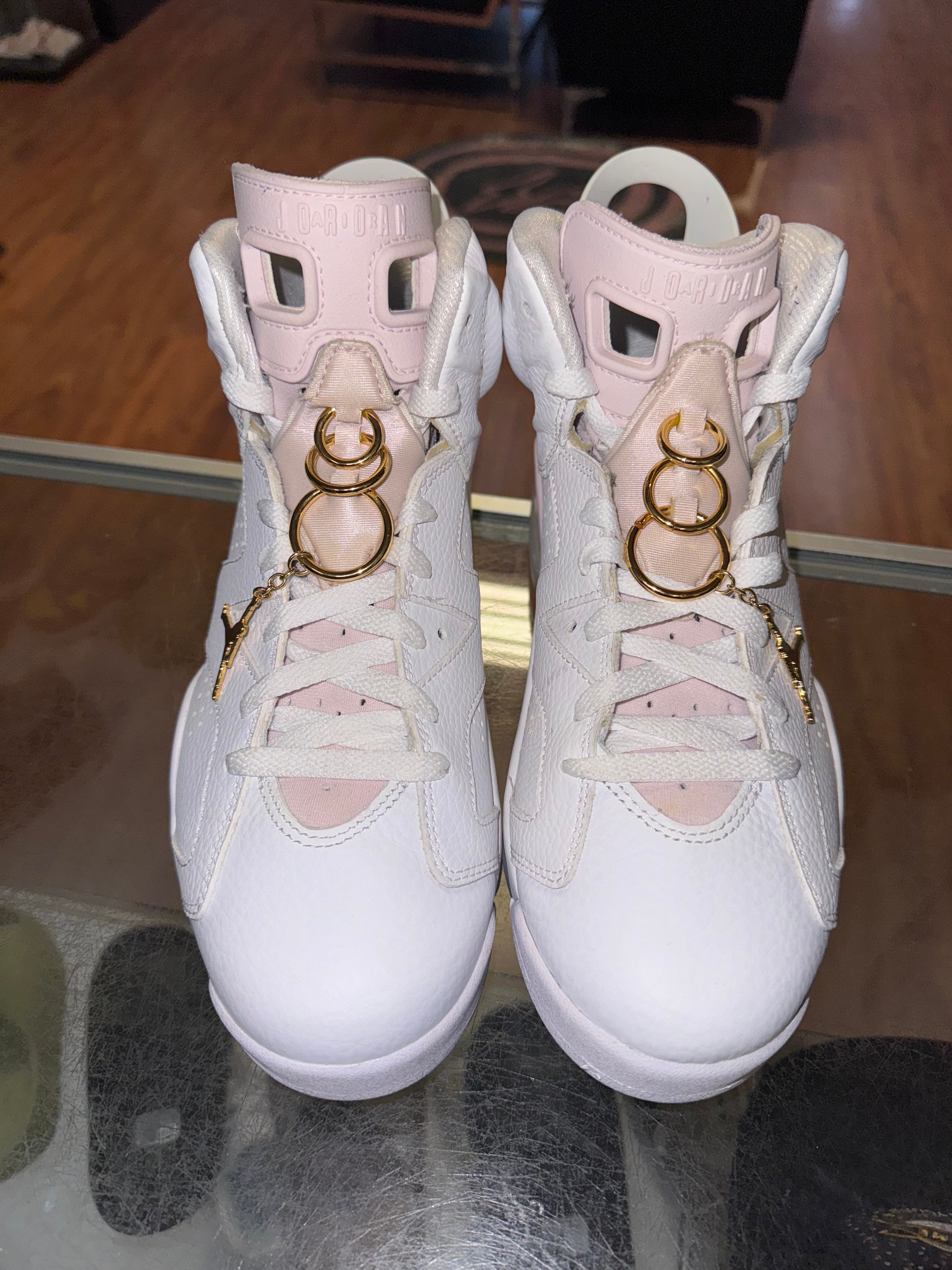 Size 8.5 (10W) Air Jordan 6 “Gold Hoops”