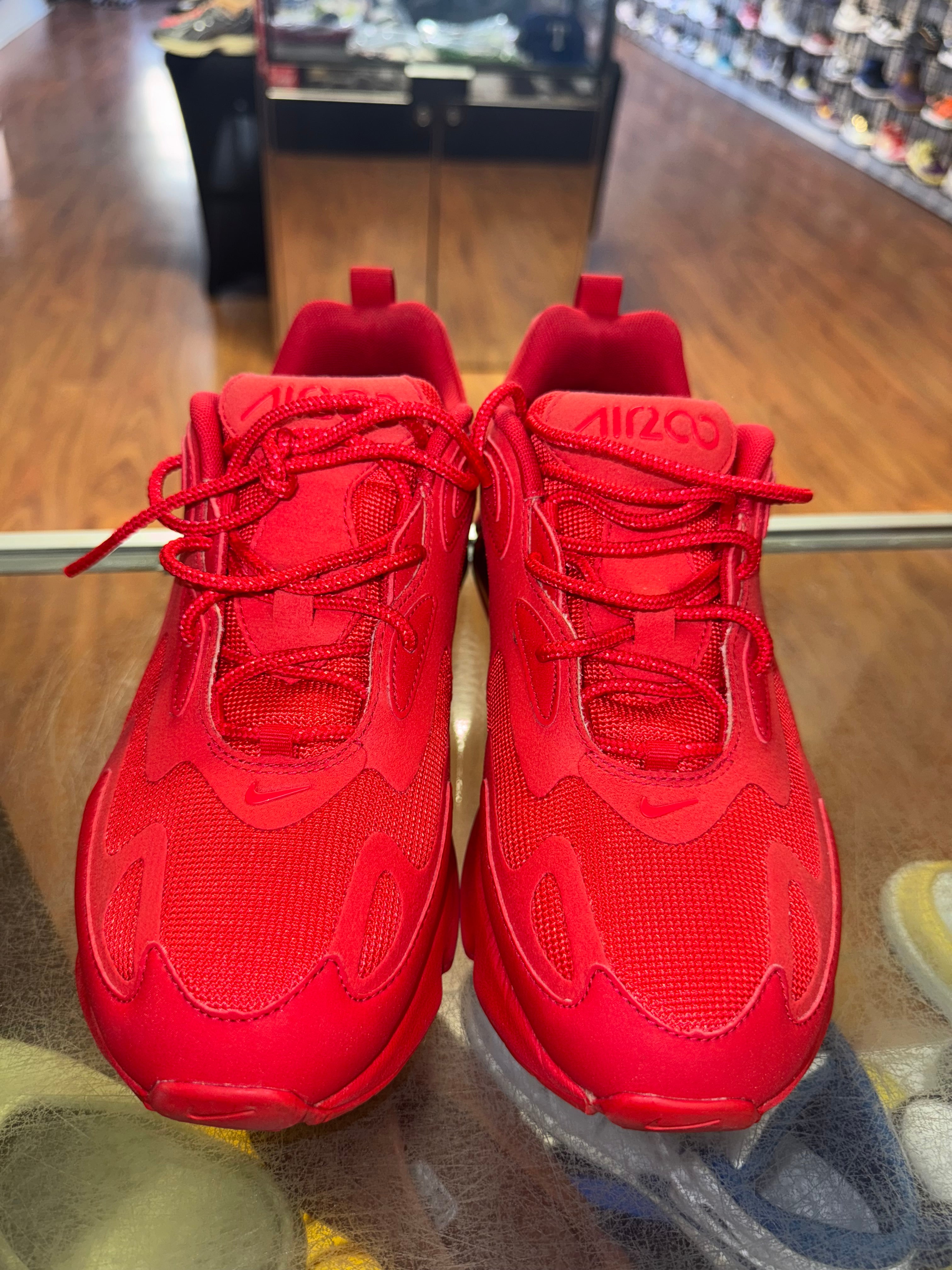 Size 8.5 Air Max 200 "University Red"