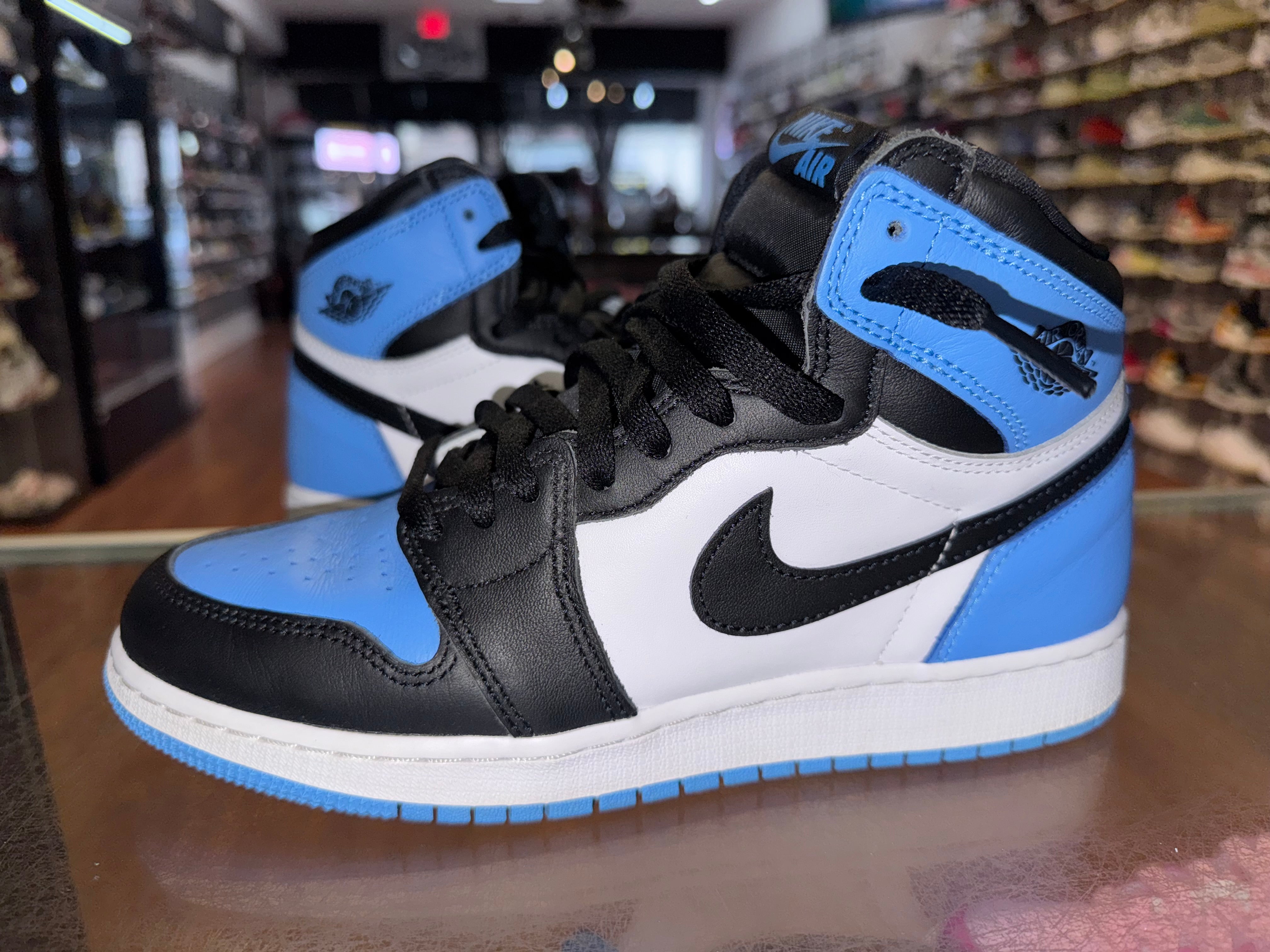 Size 7y Air Jordan 1 “UNC Toe”