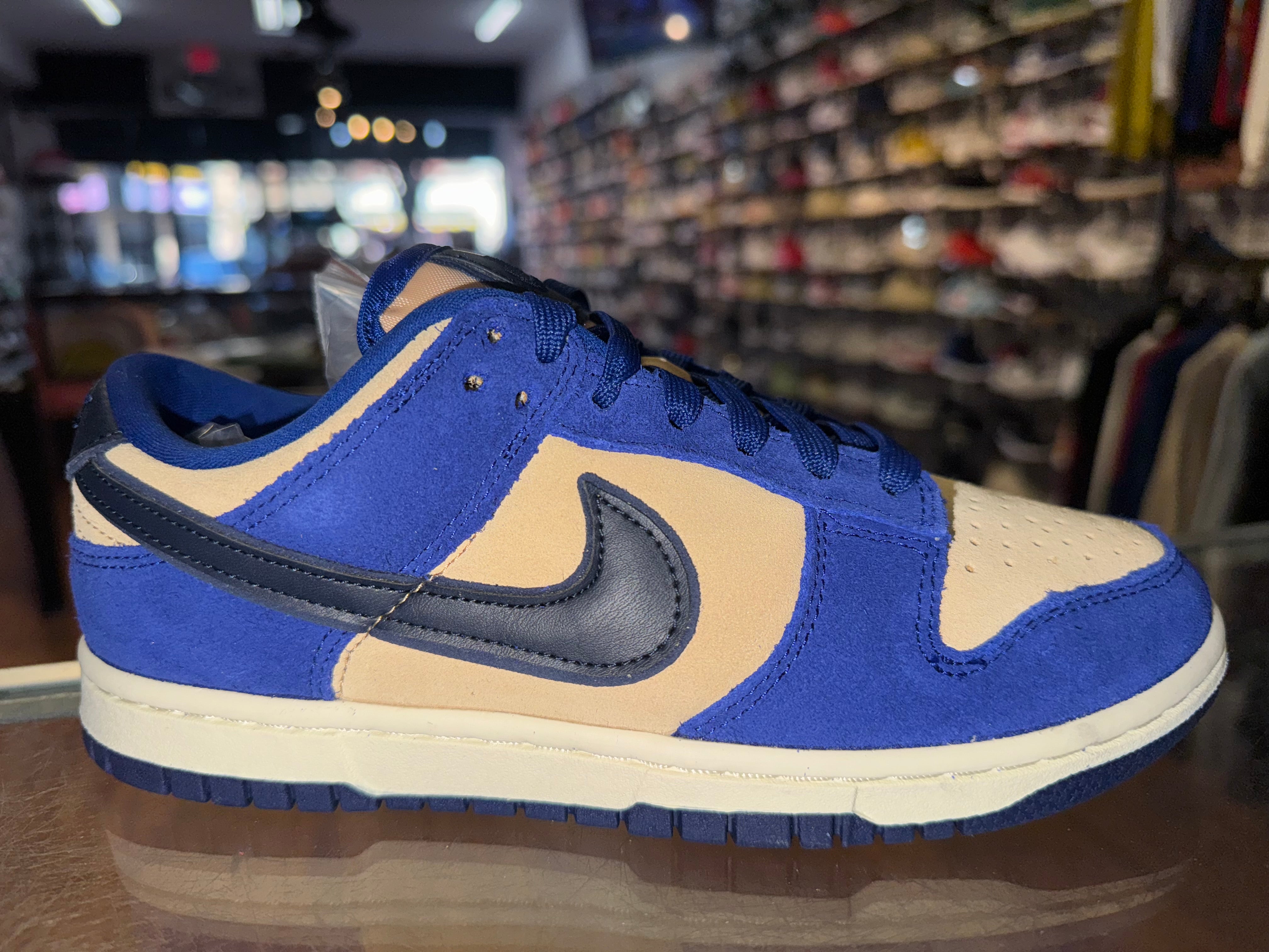 Size 4.5 (6W) Dunk Low LX “Blue Suede” Brand New