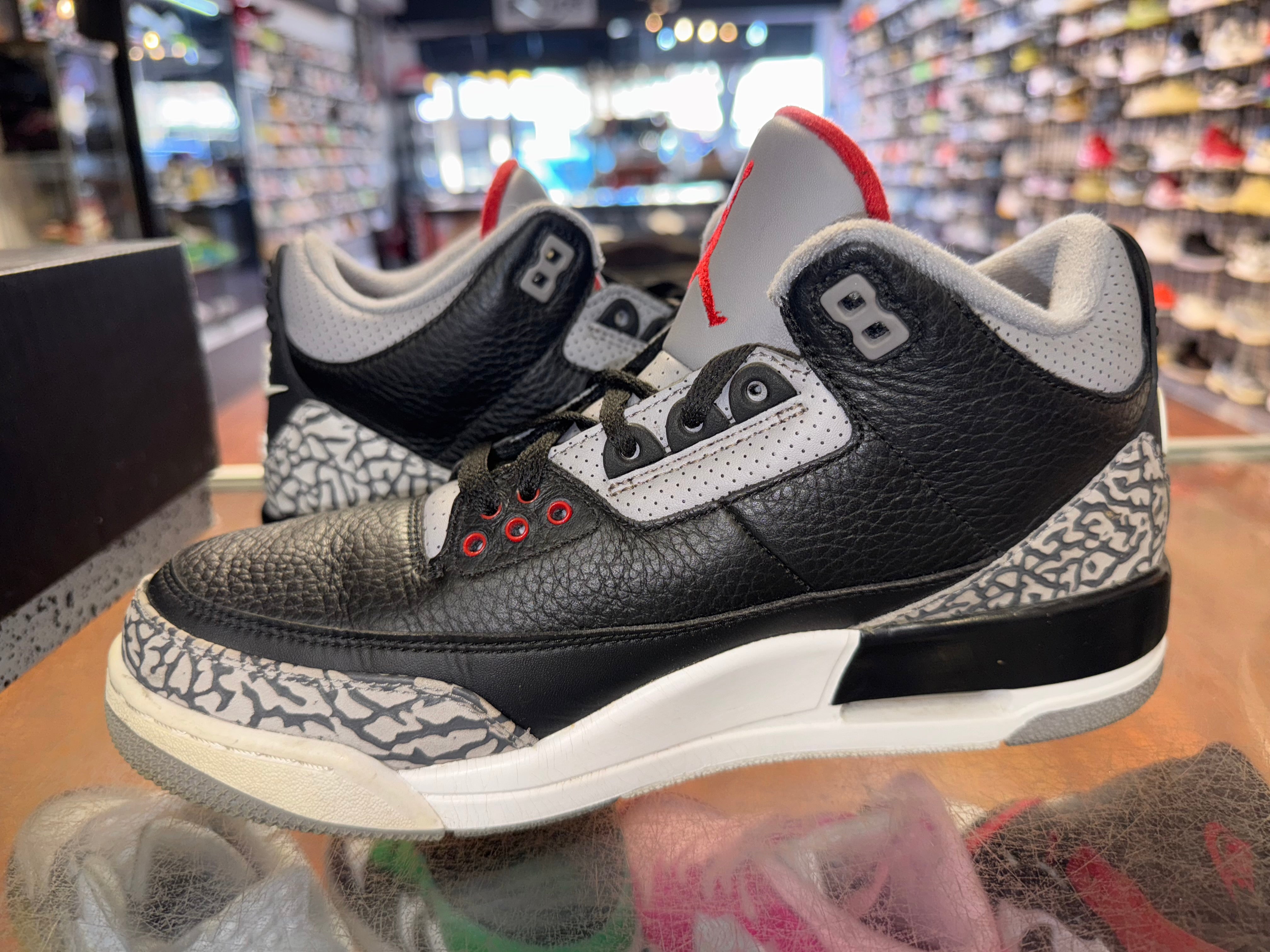 Size 8.5 Air Jordan 3 "Black Cement" 2018