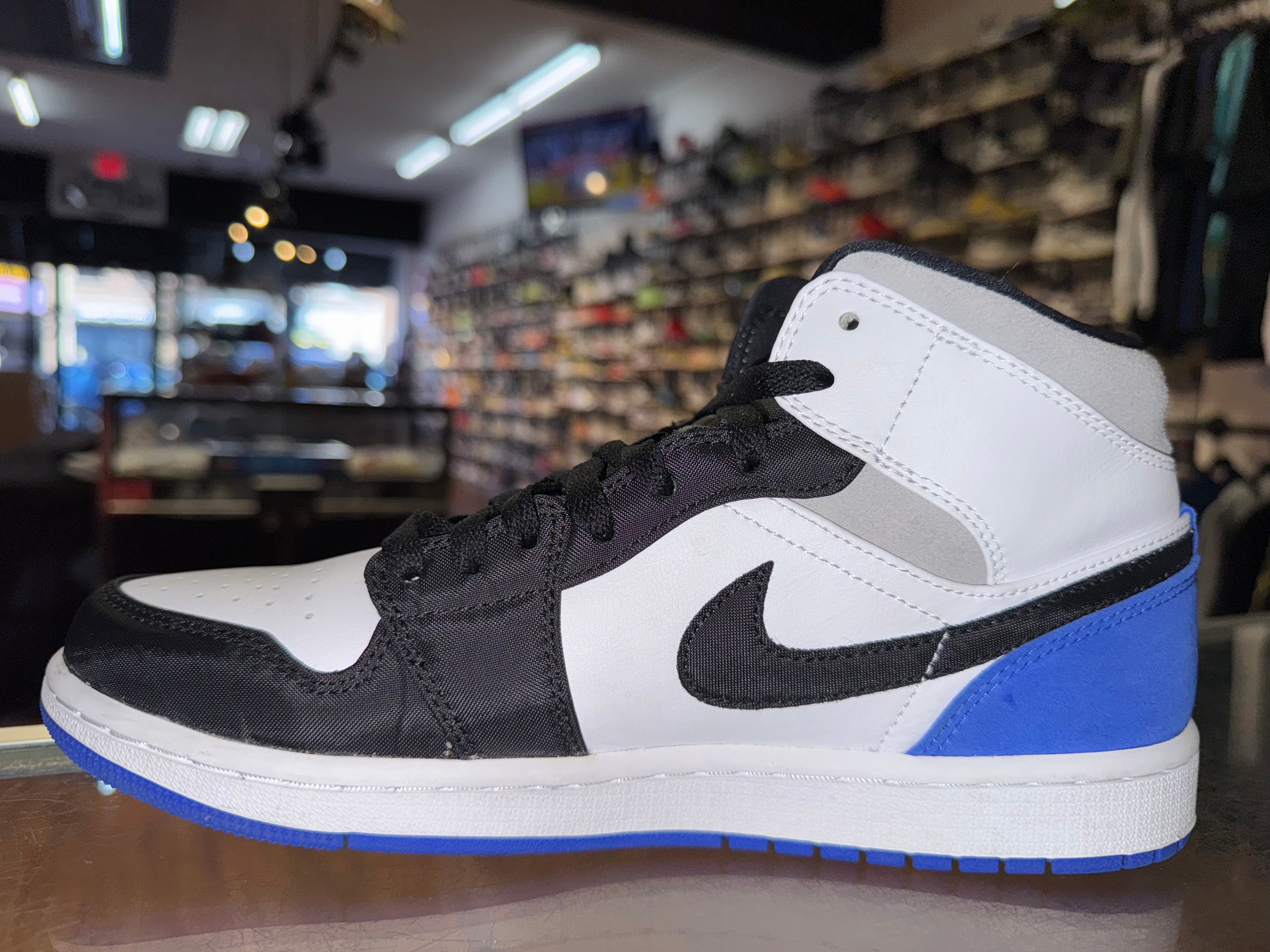 Size 8.5 Air Jordan 1 Mid "Royal Black Toe"