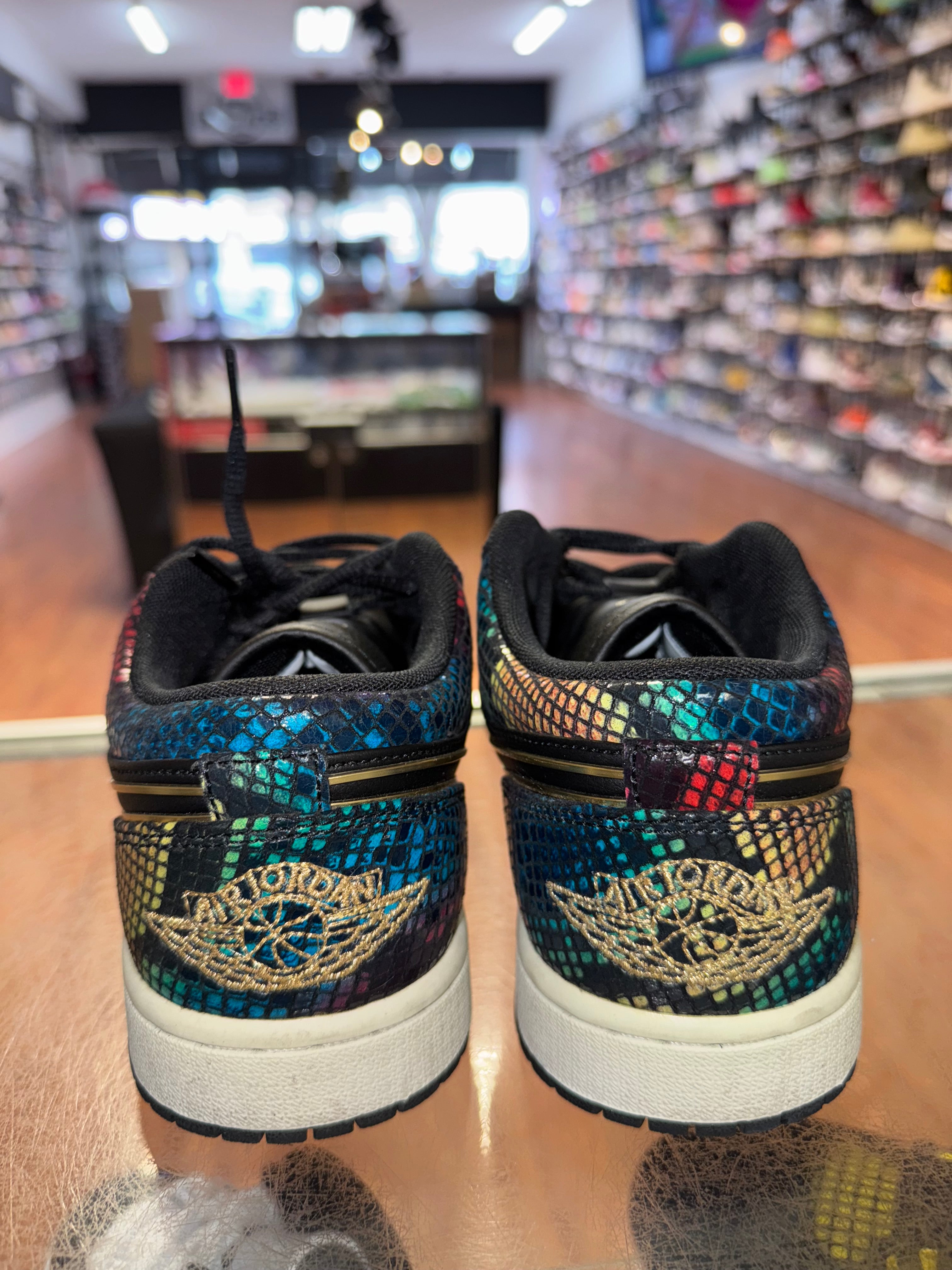 Size 8 (9.5W) Air Jordan 1 Low "Multicolor Snakeskin"