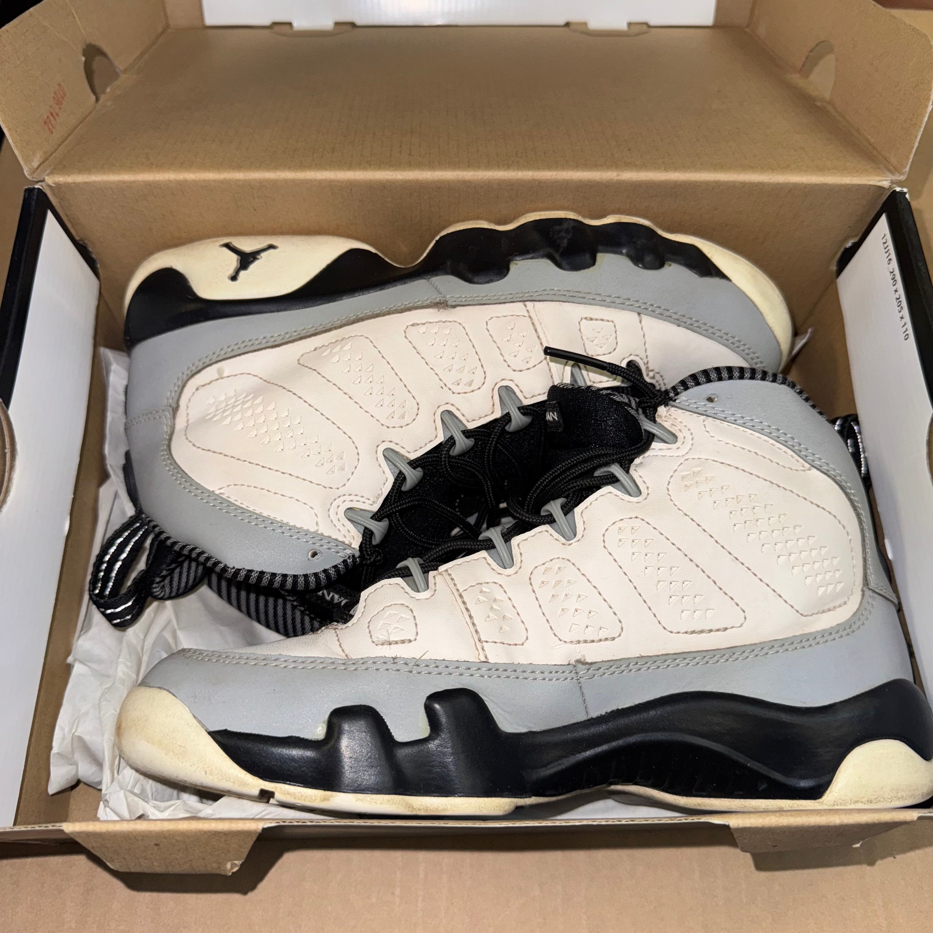 Size 5.5y Air Jordan 9 "Baron"