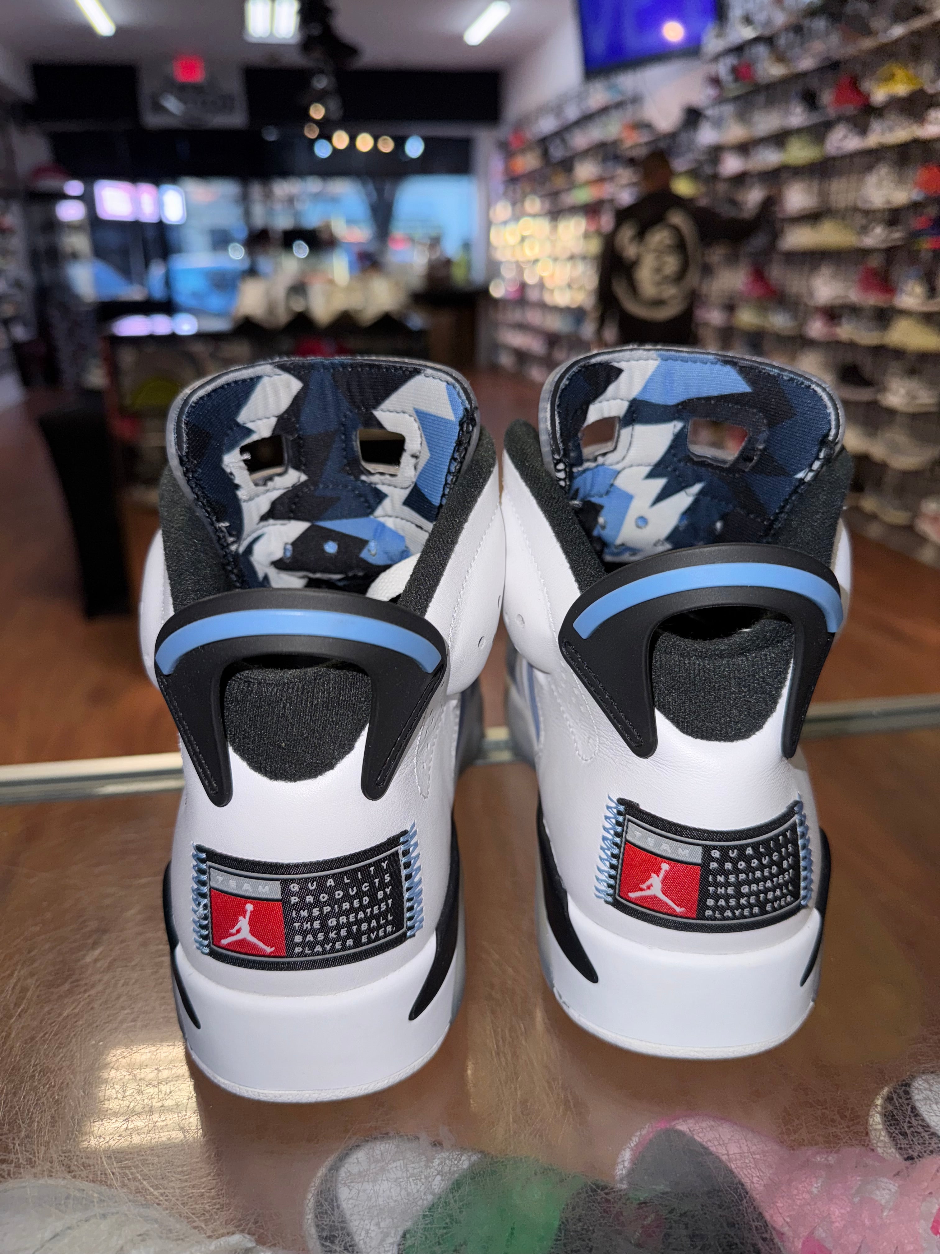 Size 8 Air Jordan 6 "UNC"