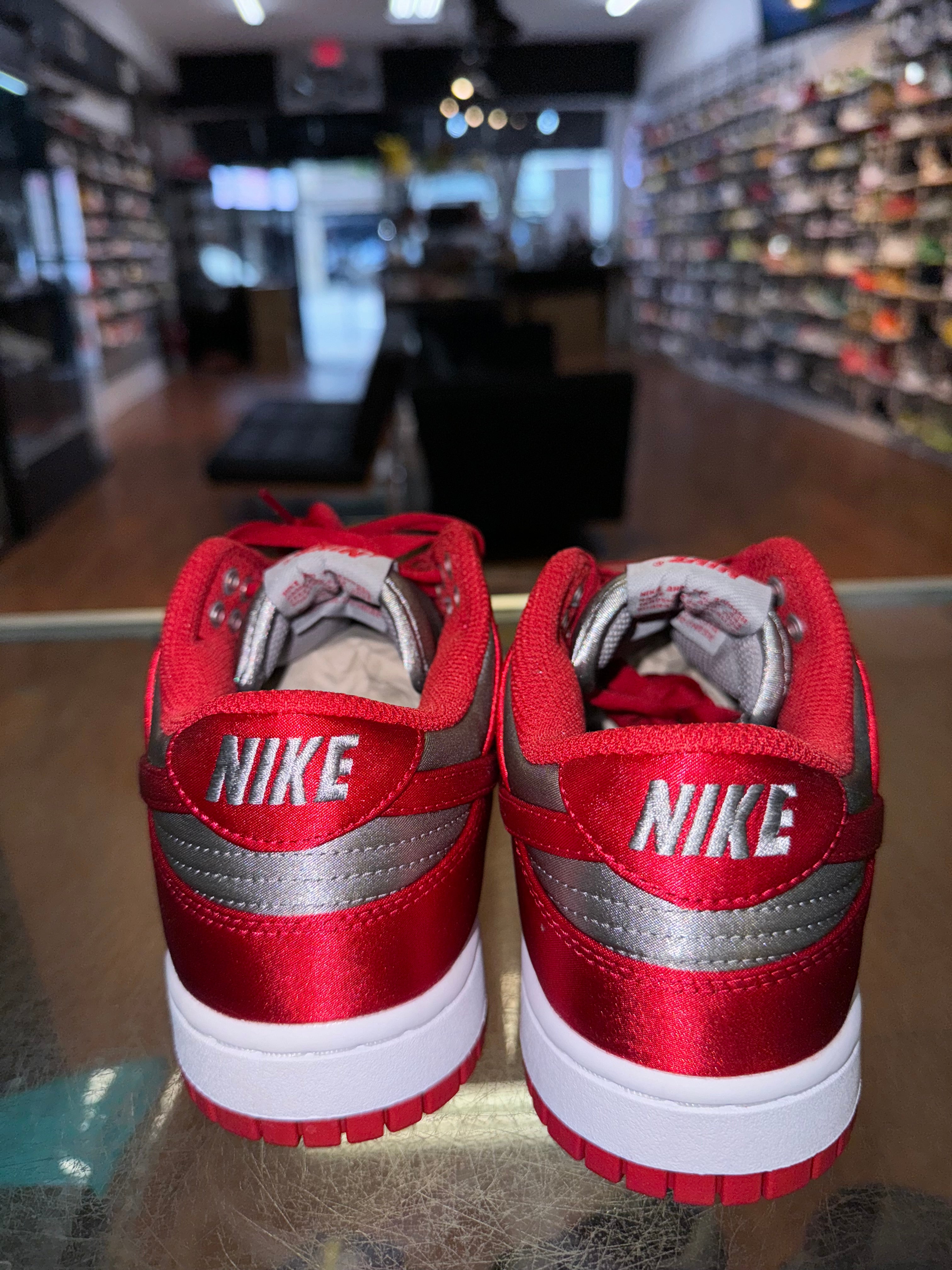 Size 7 (8.5W) Dunk Low “UNLV Satin” Brand New