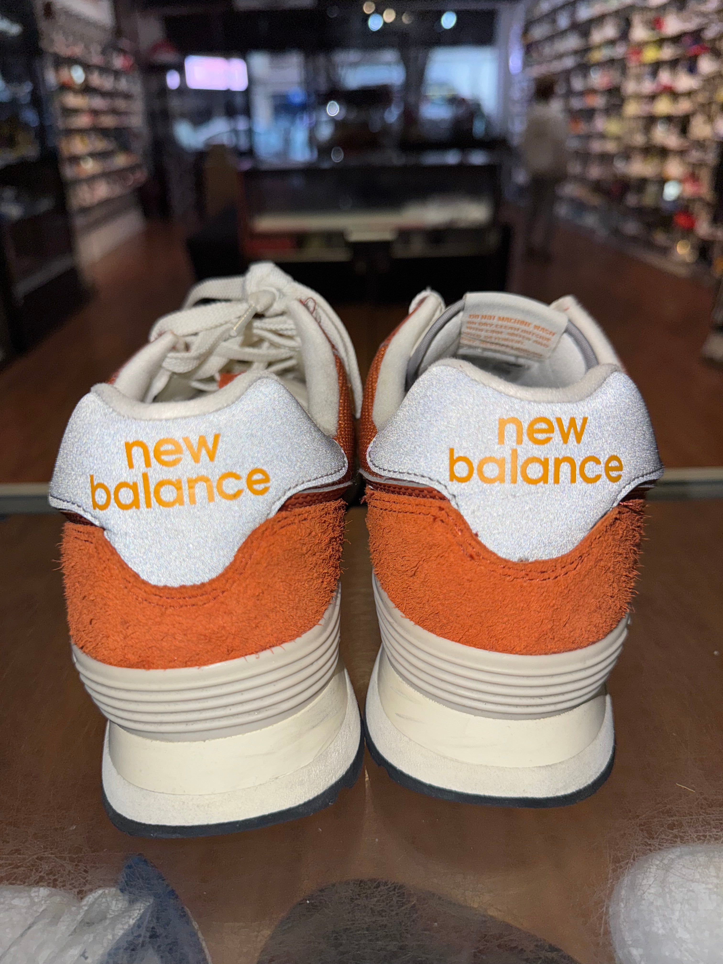 Size 8 New Balance 574 “Burnt Orange”