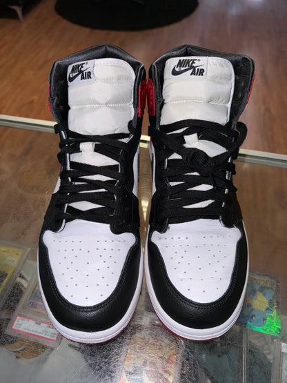 Size 10 (11.5W) Air Jordan 1 “Satin Black Toe” (MAMO)