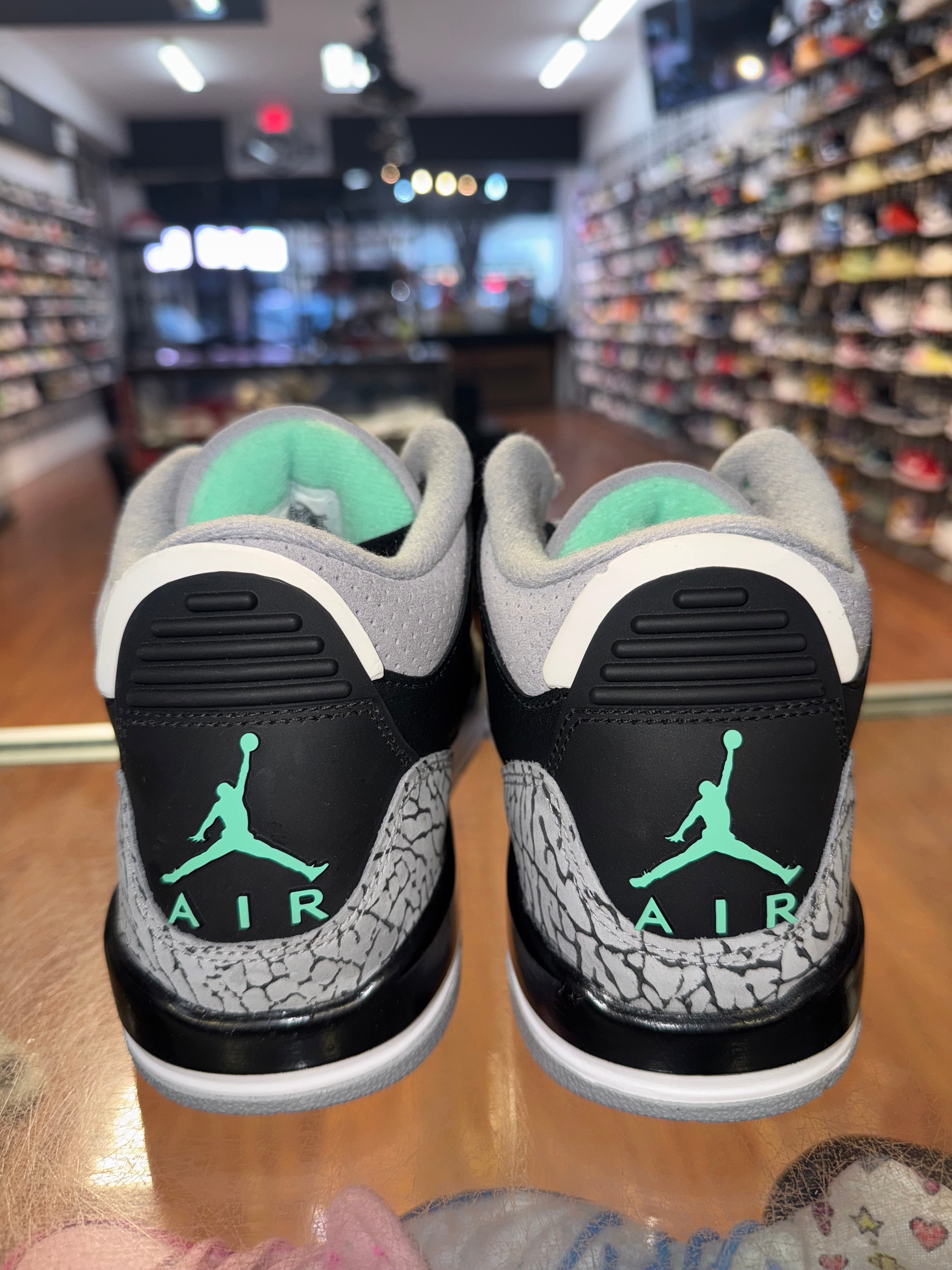 Size 7y Air Jordan 3 "Green Glow" Brand New