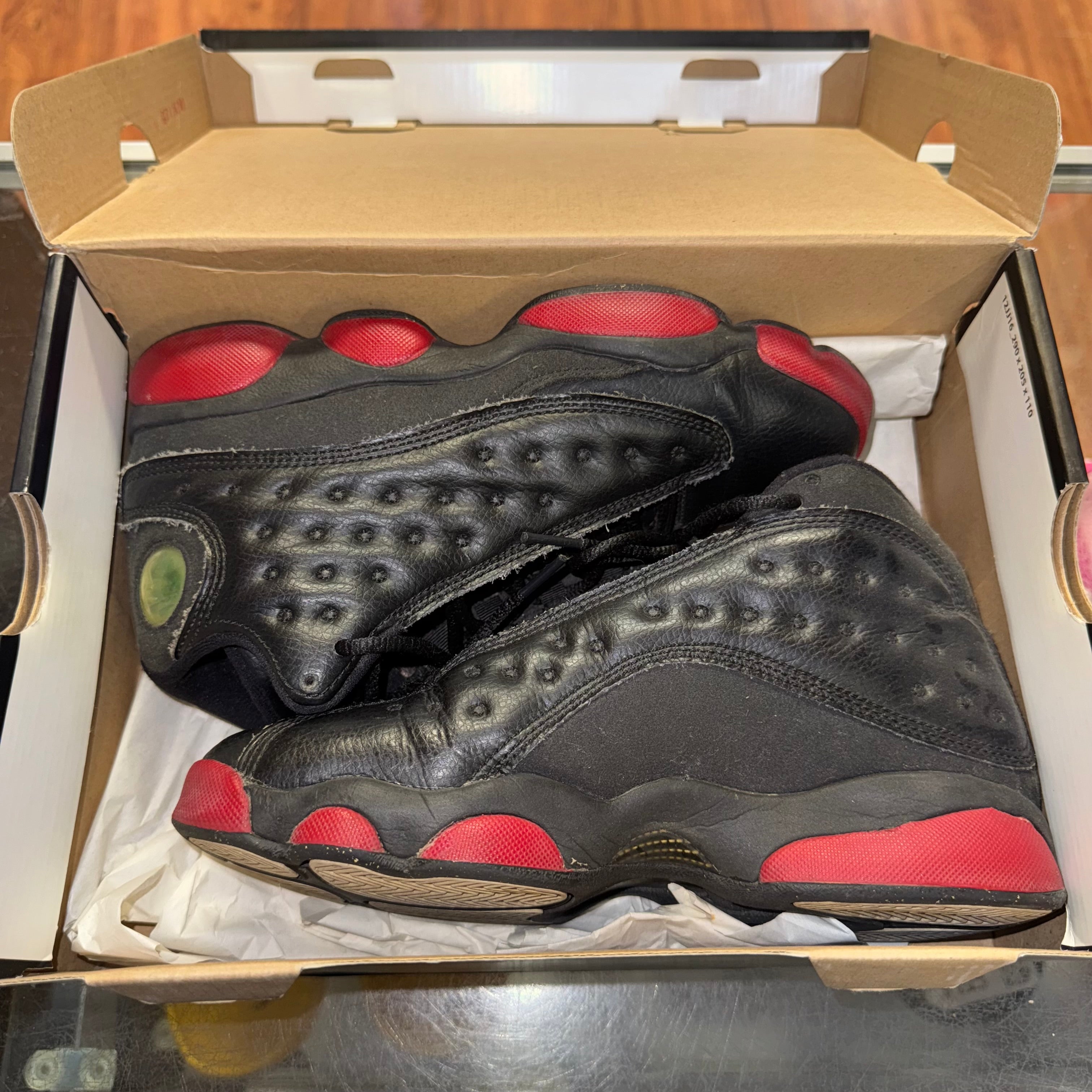 Size 5.5y Air Jordan 13 "Dirty Bred"