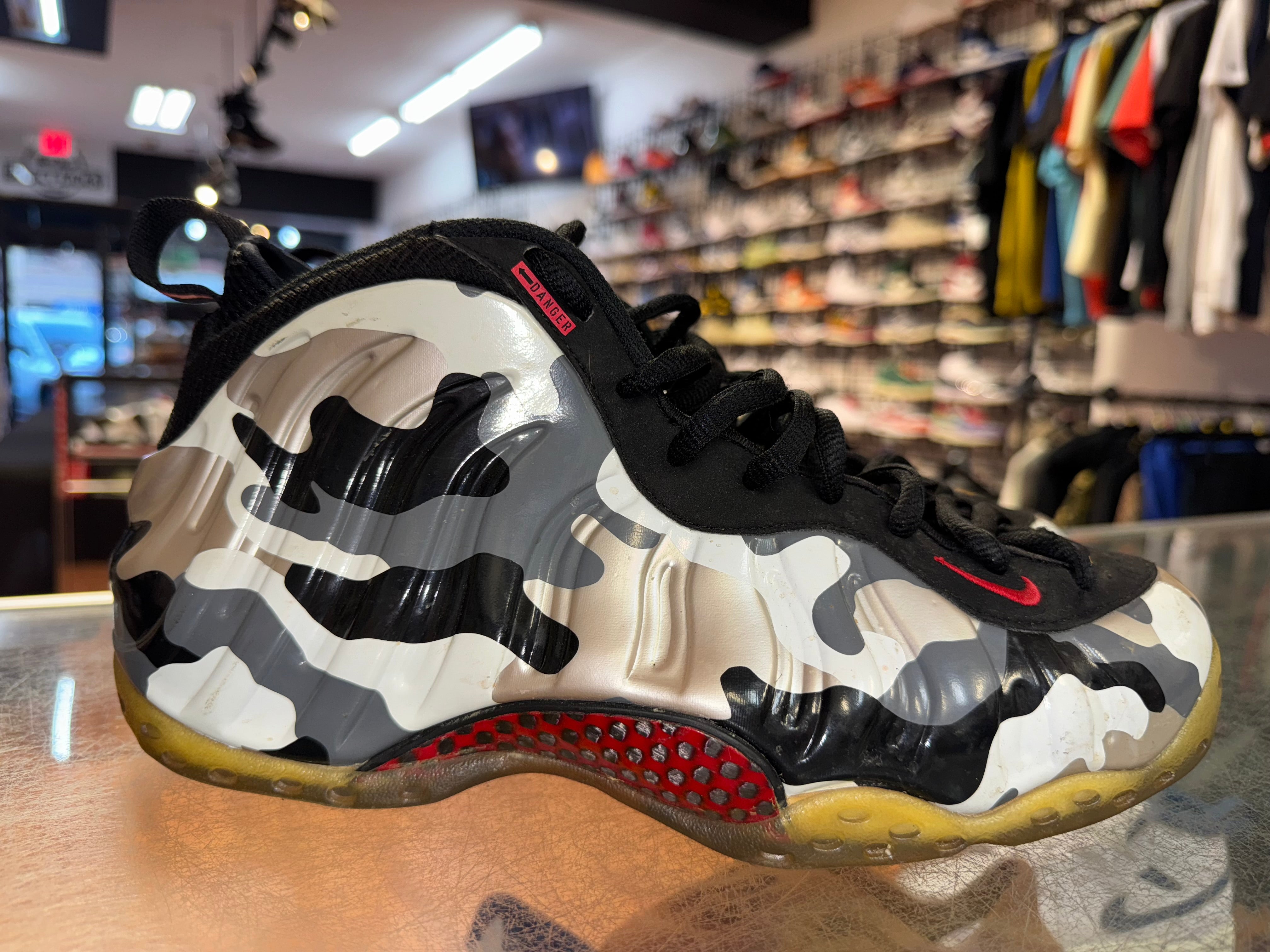 Size 9 Foamposite One "Fighter Jet"