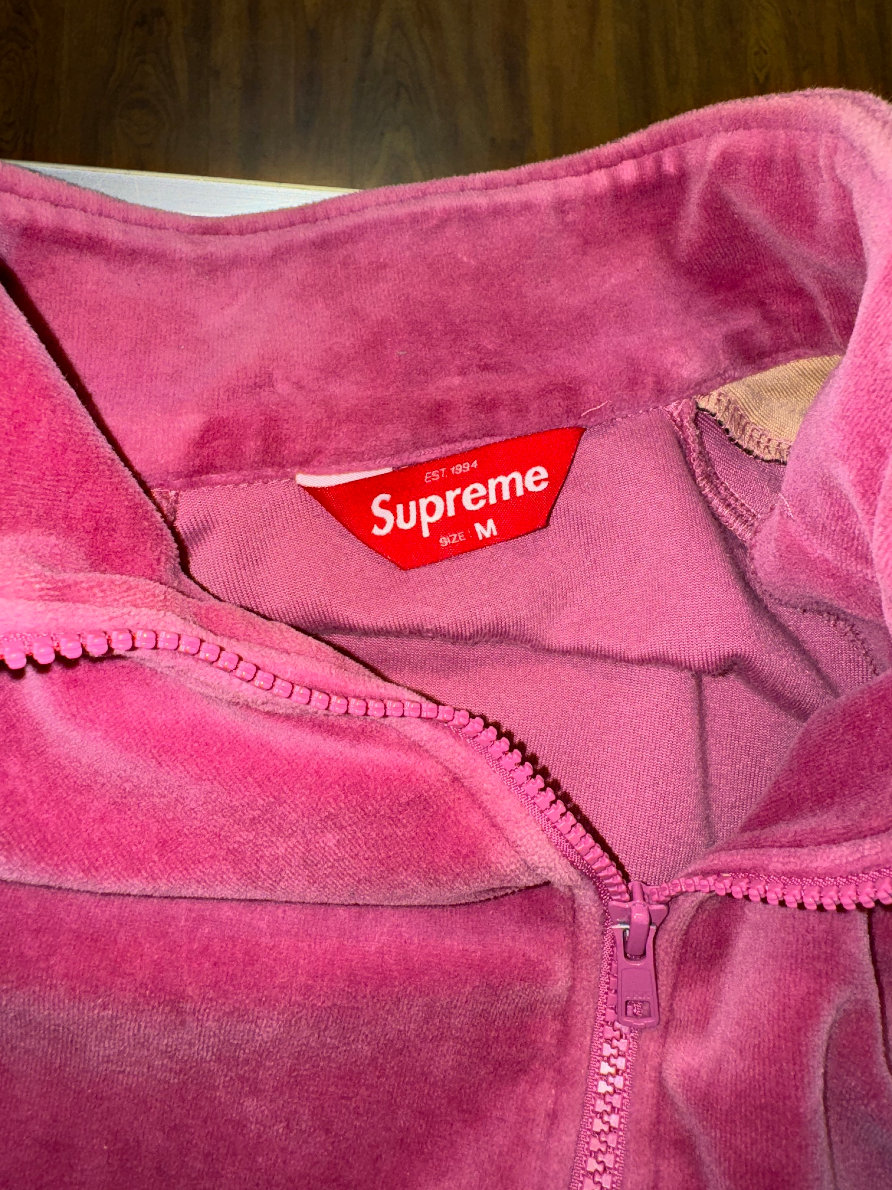 Size M Supreme Velour Full Tracksuit “Rose Brown”