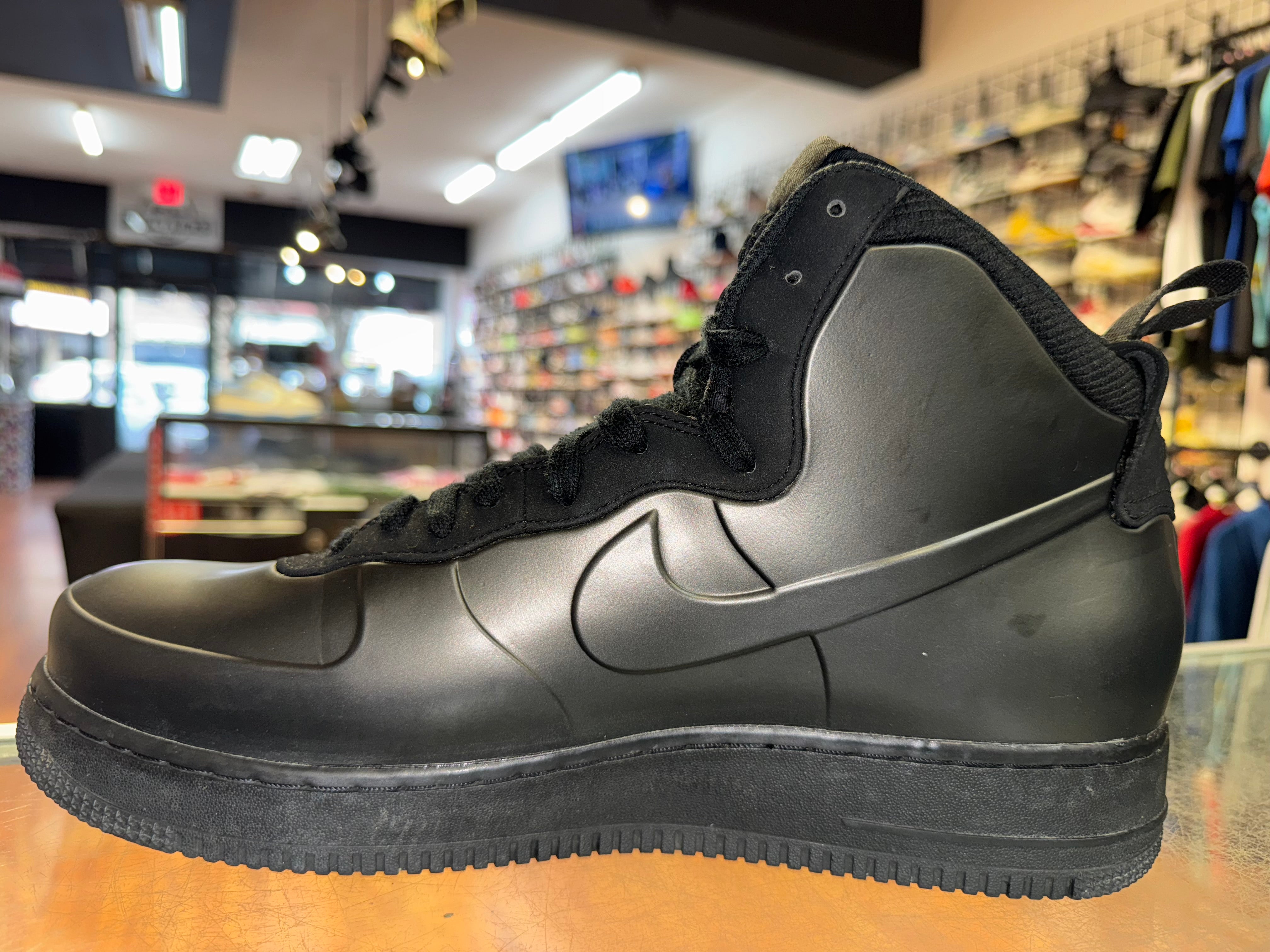 Size 12 Air Force 1 Foamposite Cup "Triple Black"