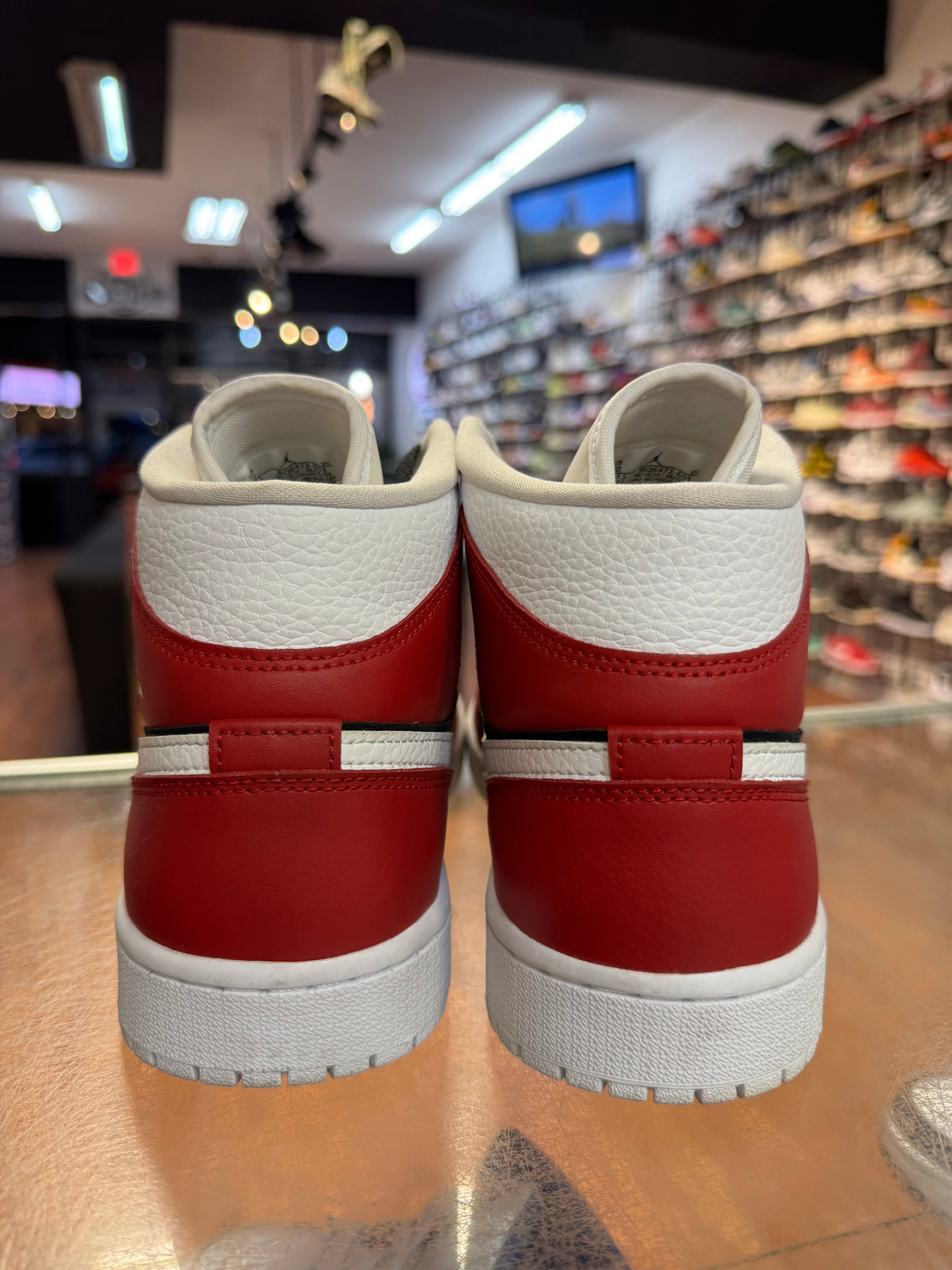 Size 8.5 (10W) Air Jordan 1 Mid "Gym Red Black"