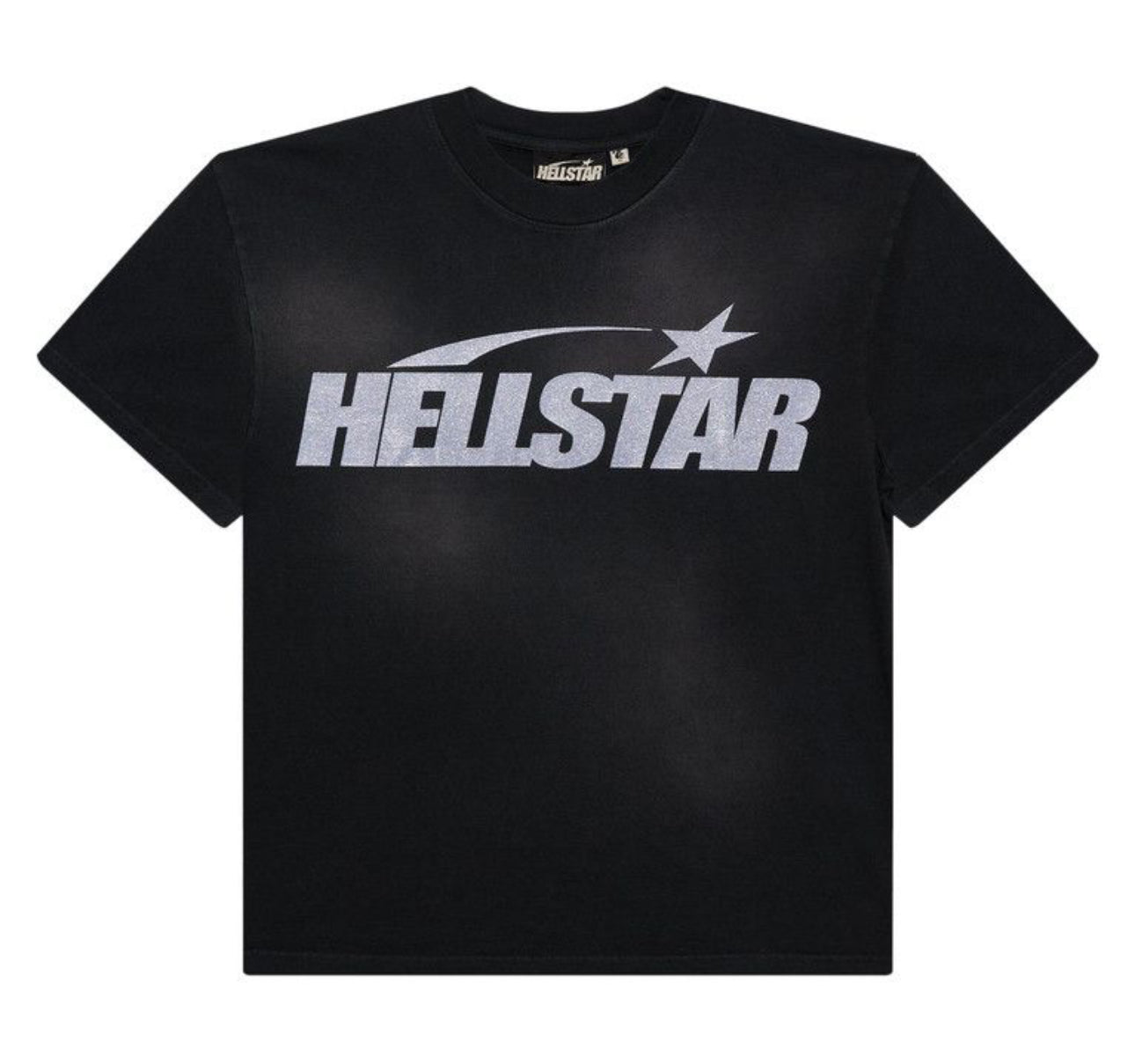 Large Hellstar Glitter Logo T-Shirt "Black" Brand New