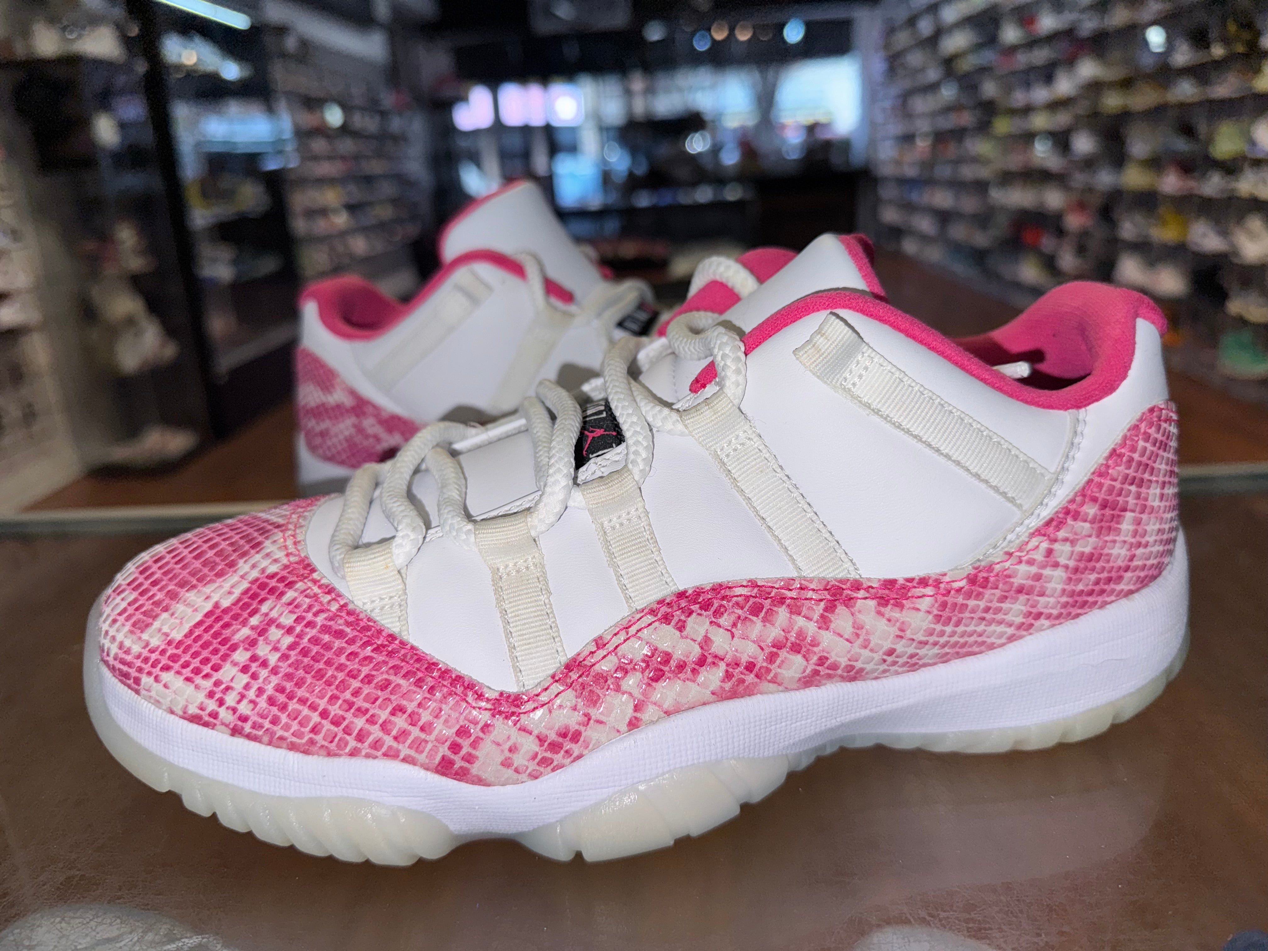 Jordan 11 cheapest pink snake skin