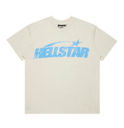 X-Small Hellstar Classic T-Shirt Gel Print "Blue"