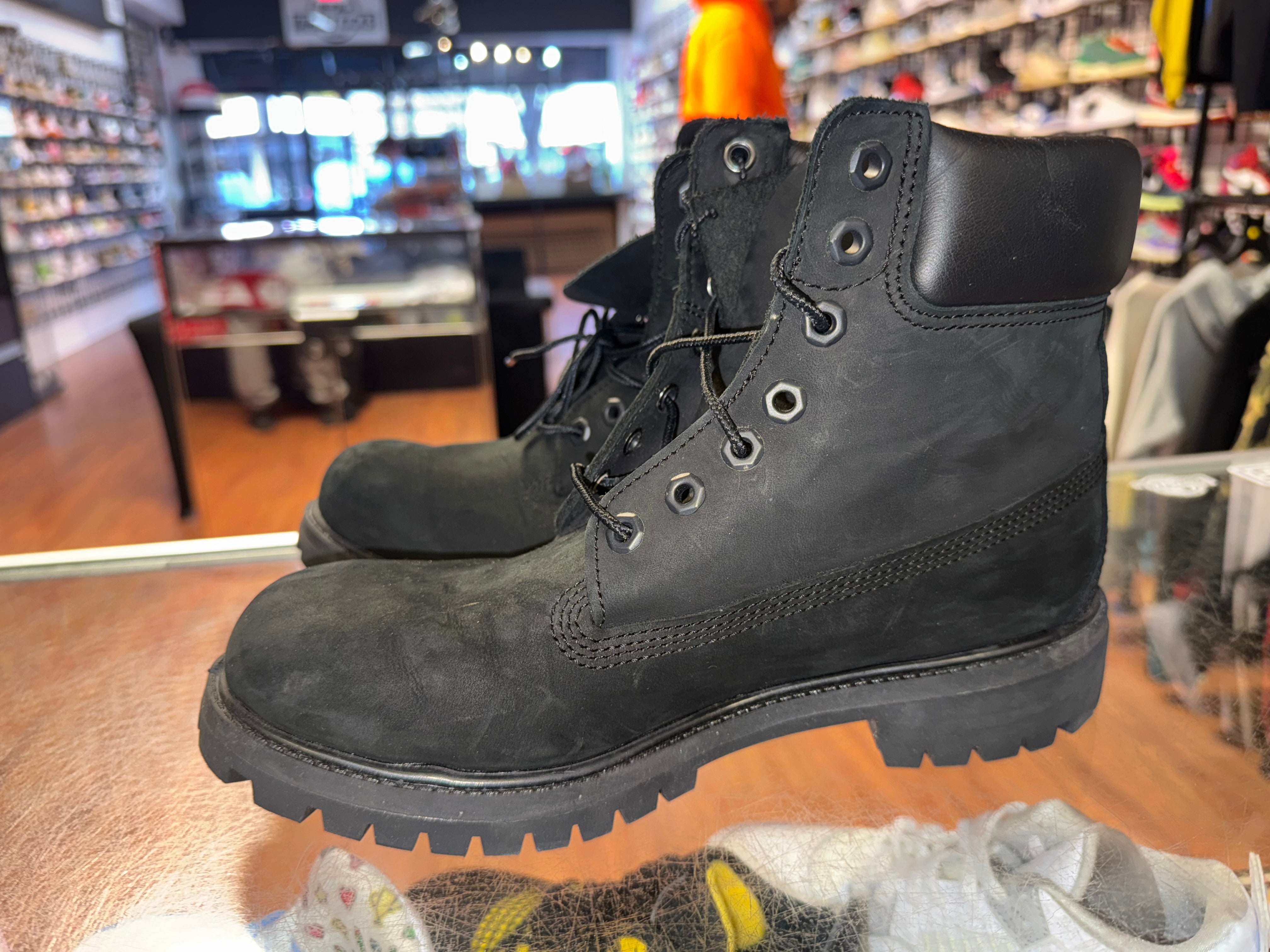 Size 8 Timberland 6 Inch Boot "Black"