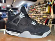 Size 5y Air Jordan 4 "Black Canvas"