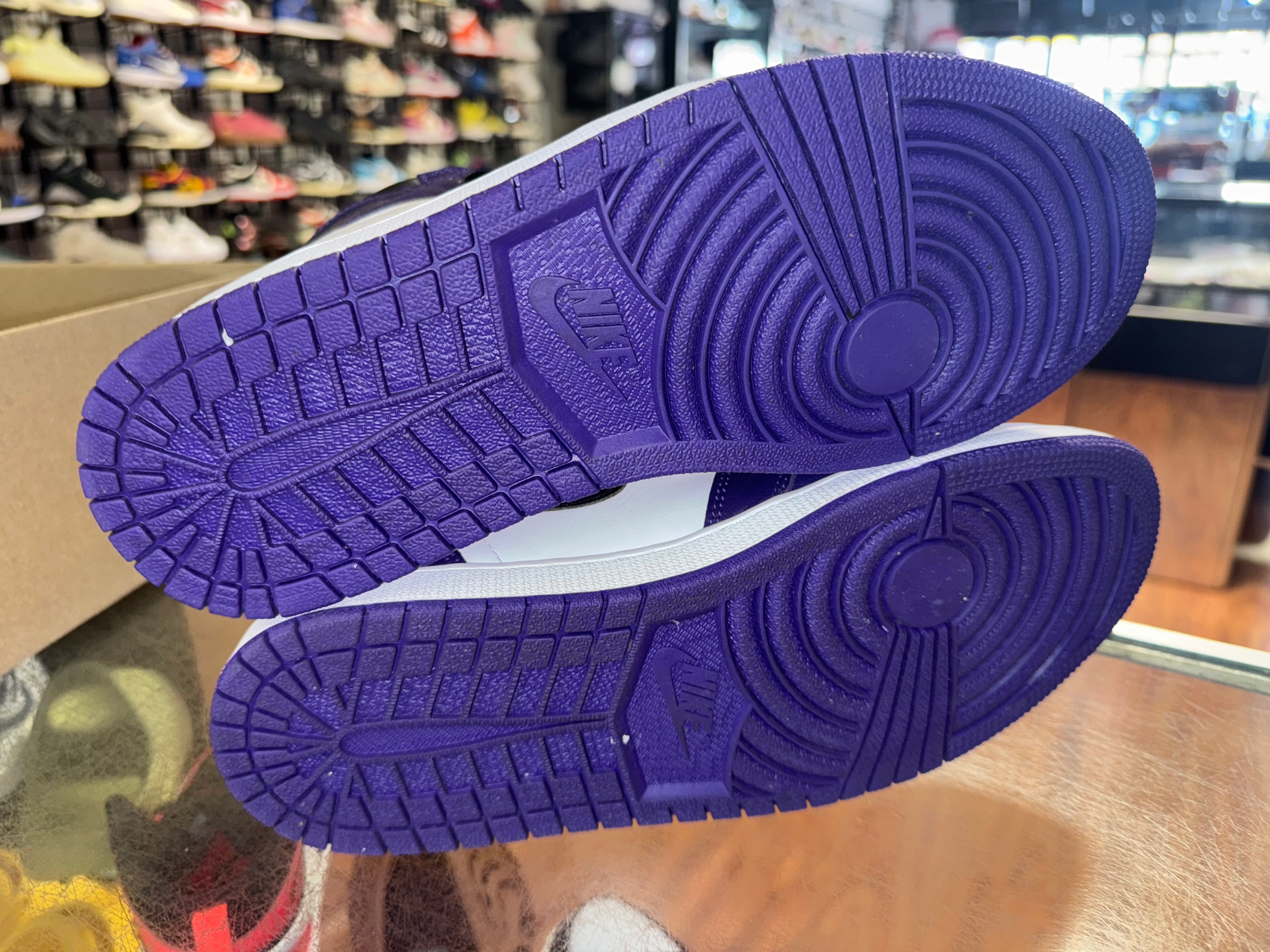 Size 9 Air Jordan 1 "Court Purple 2.0"